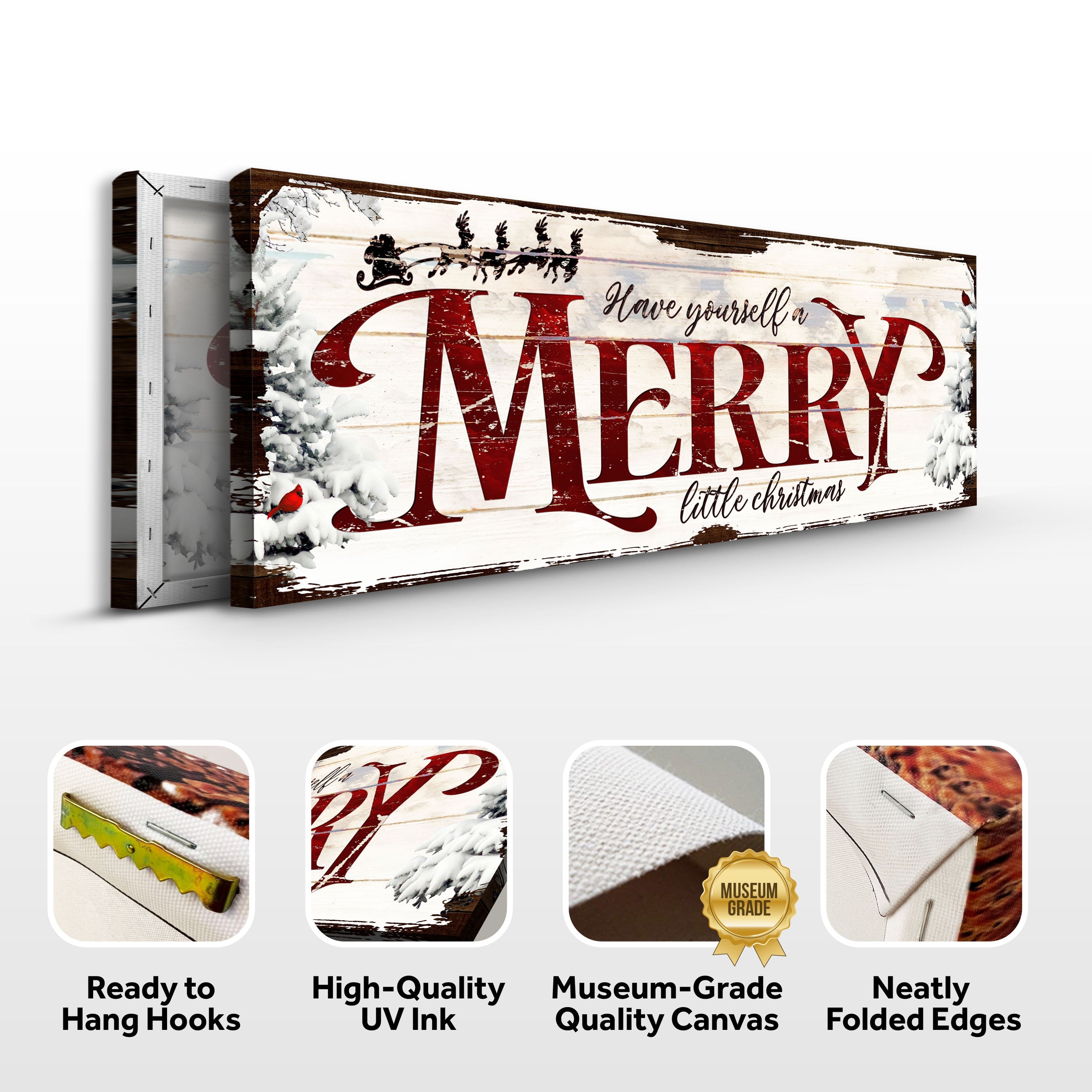 Have Yourself a Merry Little Christmas Sign VIII on sale at MyriadMart
