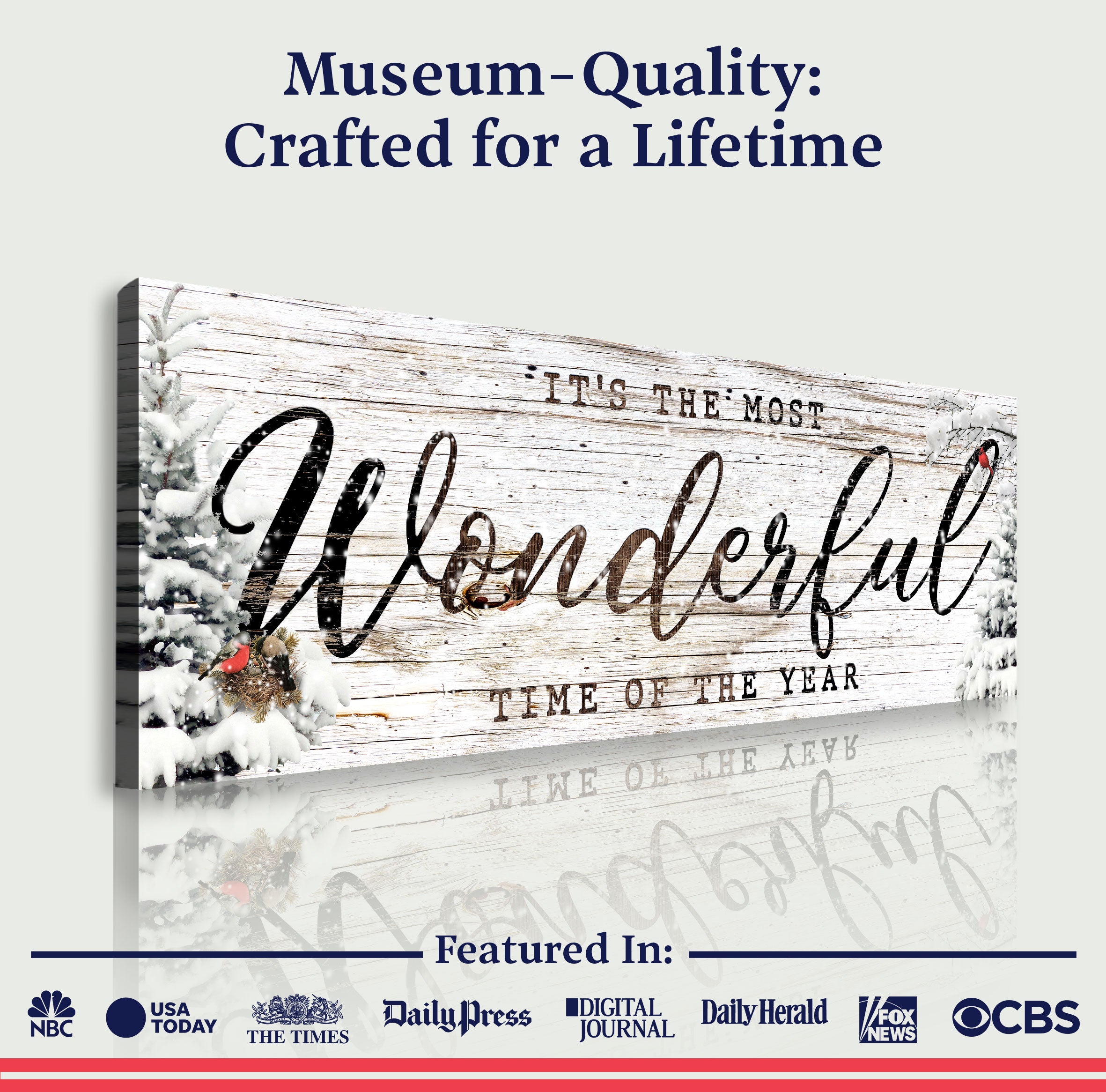 It's the most Wonderful Time of the Year Christmas Sign V on sale at MyriadMart