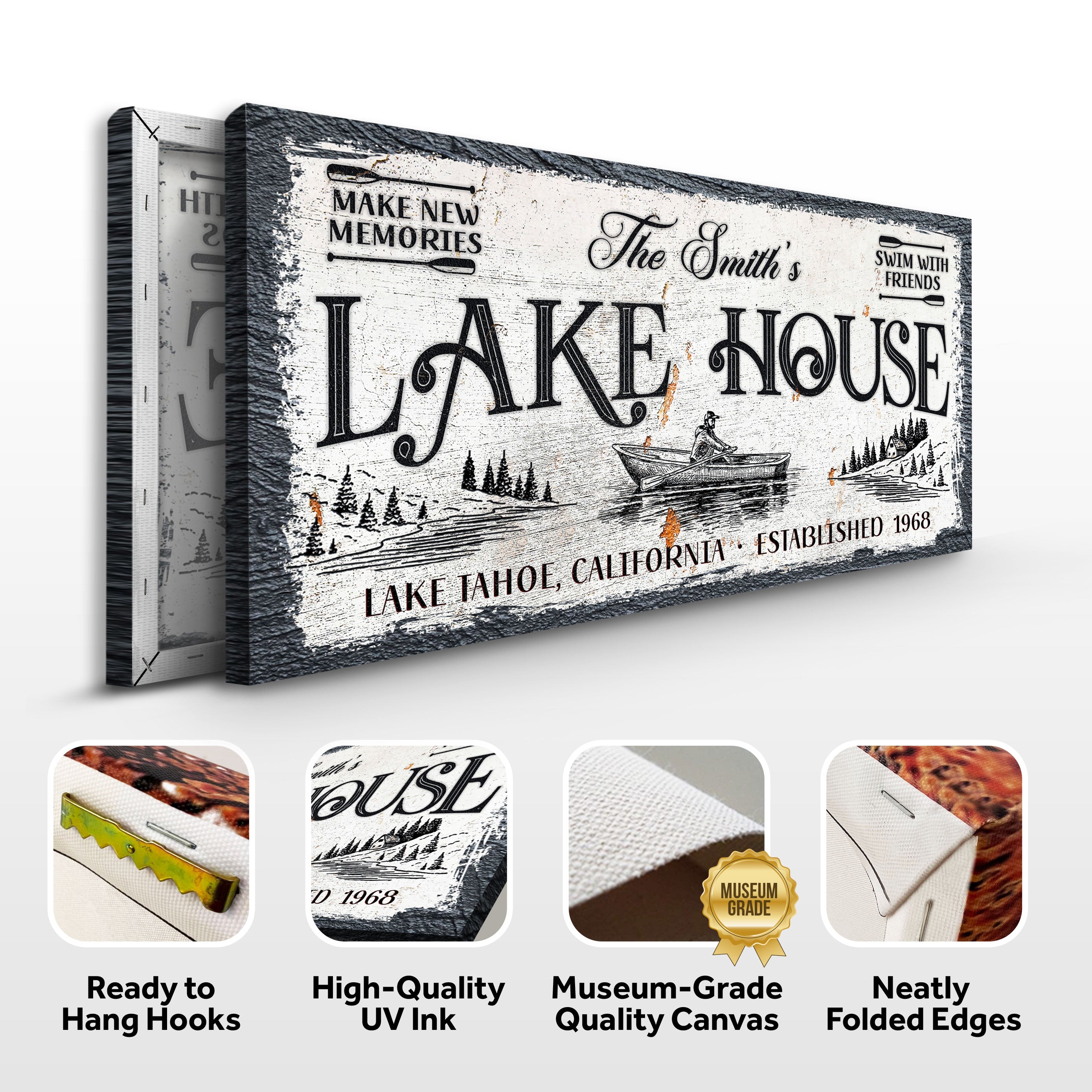 Lake House Sign IX on sale at MyriadMart
