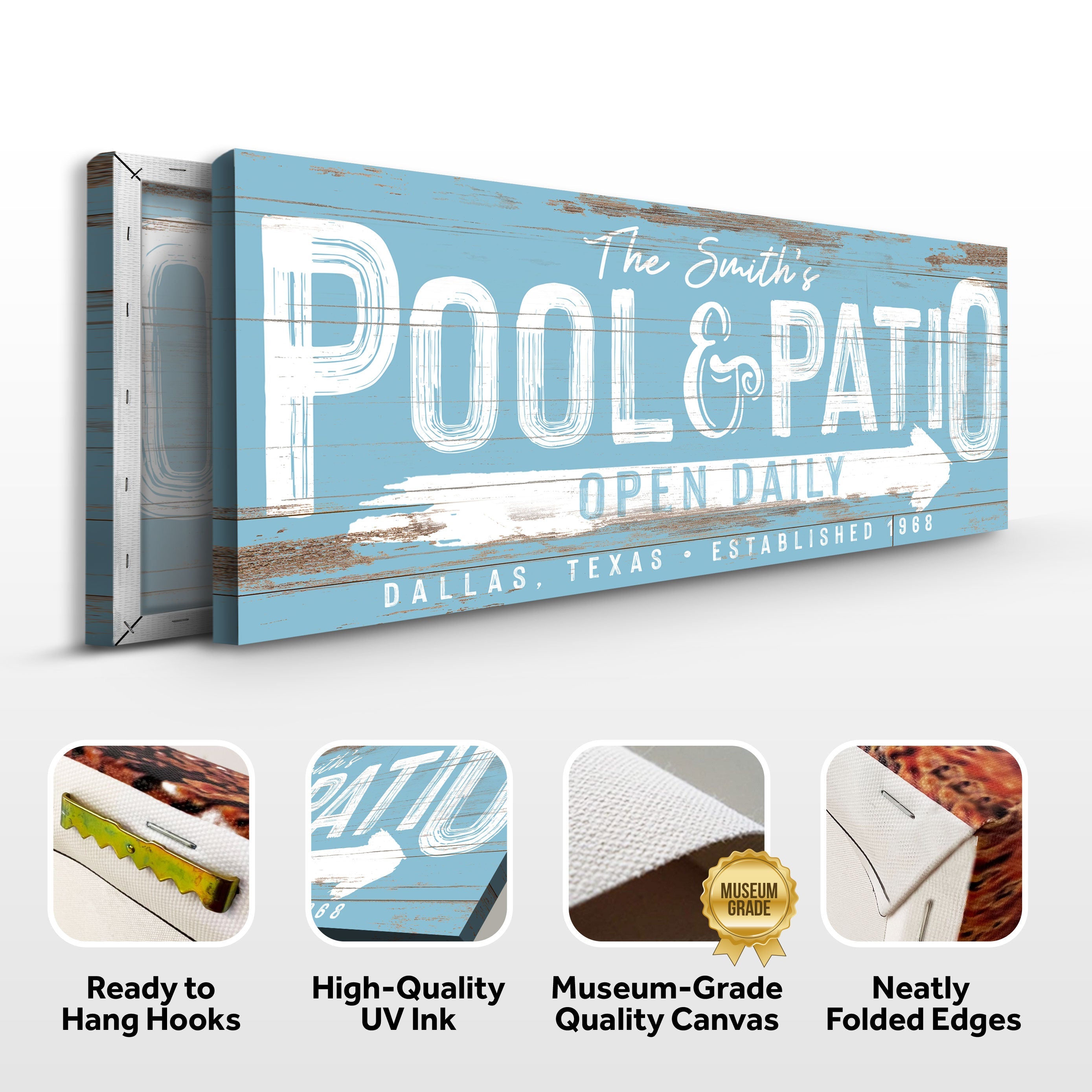 Personalized Pool And Patio Sign V on sale at MyriadMart