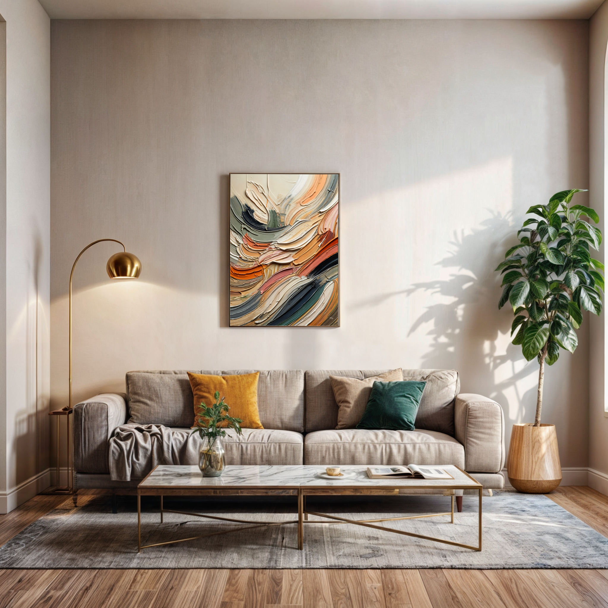 Canvas Print: "Earthen Strata" on sale at MyriadMart