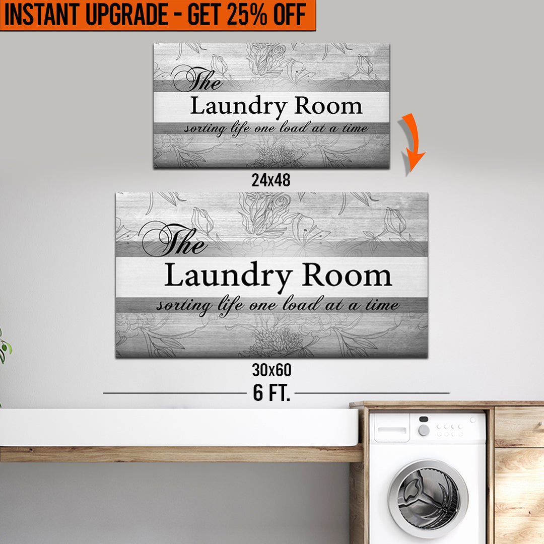Upgrade Your 48x24 Inches 'The Laundry Room' Style 1 Canvas To 60x30 Inches on sale at MyriadMart