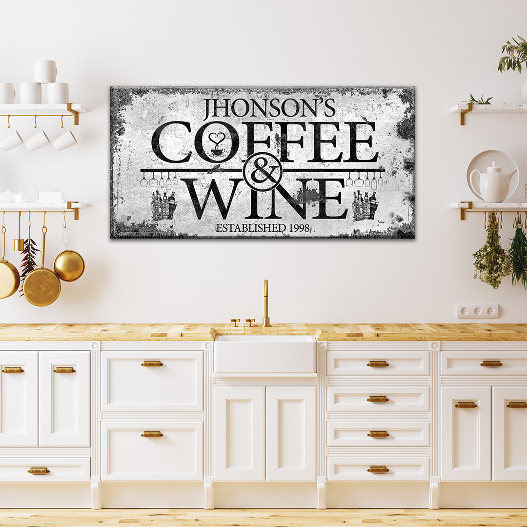 Coffee and Wine Sign on sale at MyriadMart