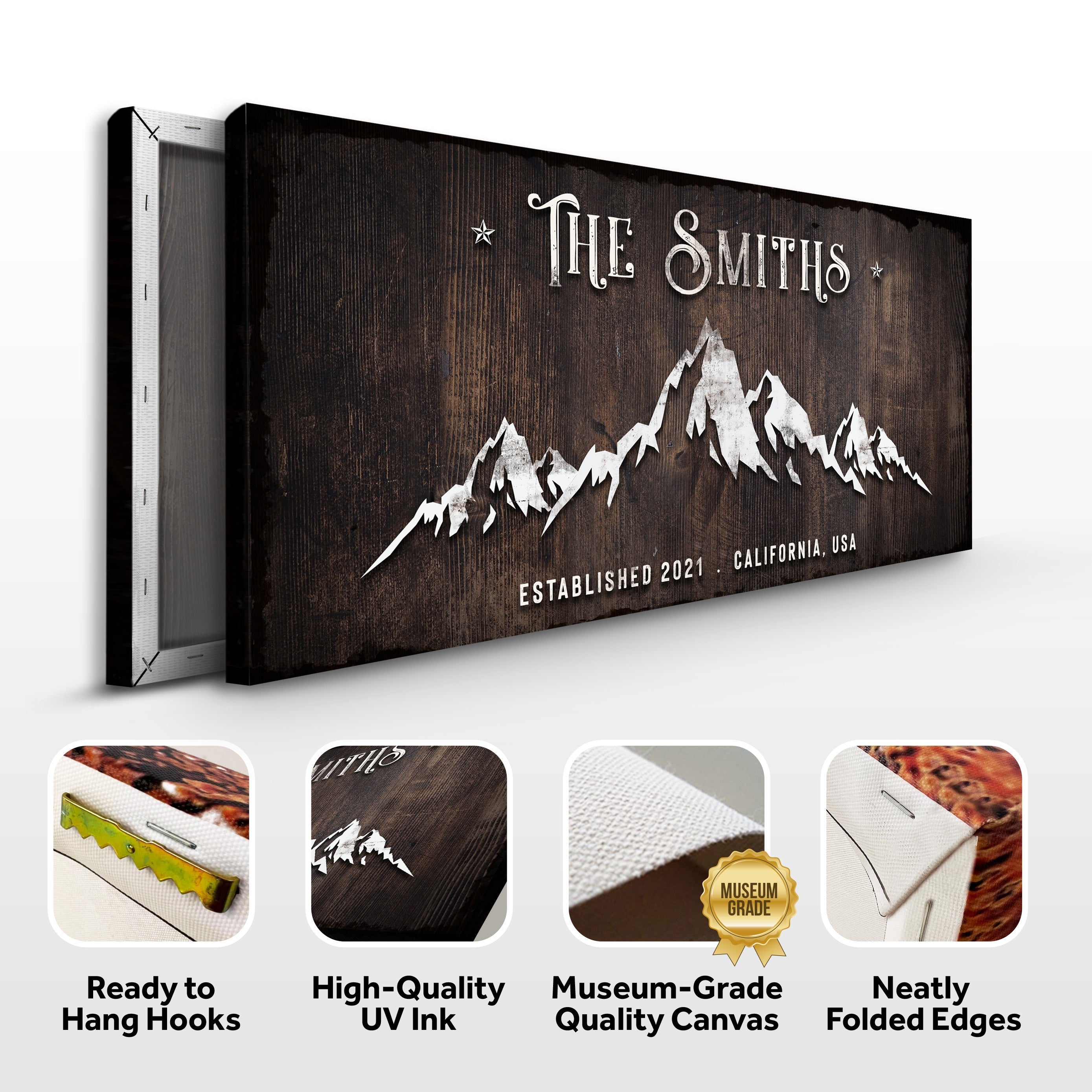 Family Mountain Home Sign on sale at MyriadMart