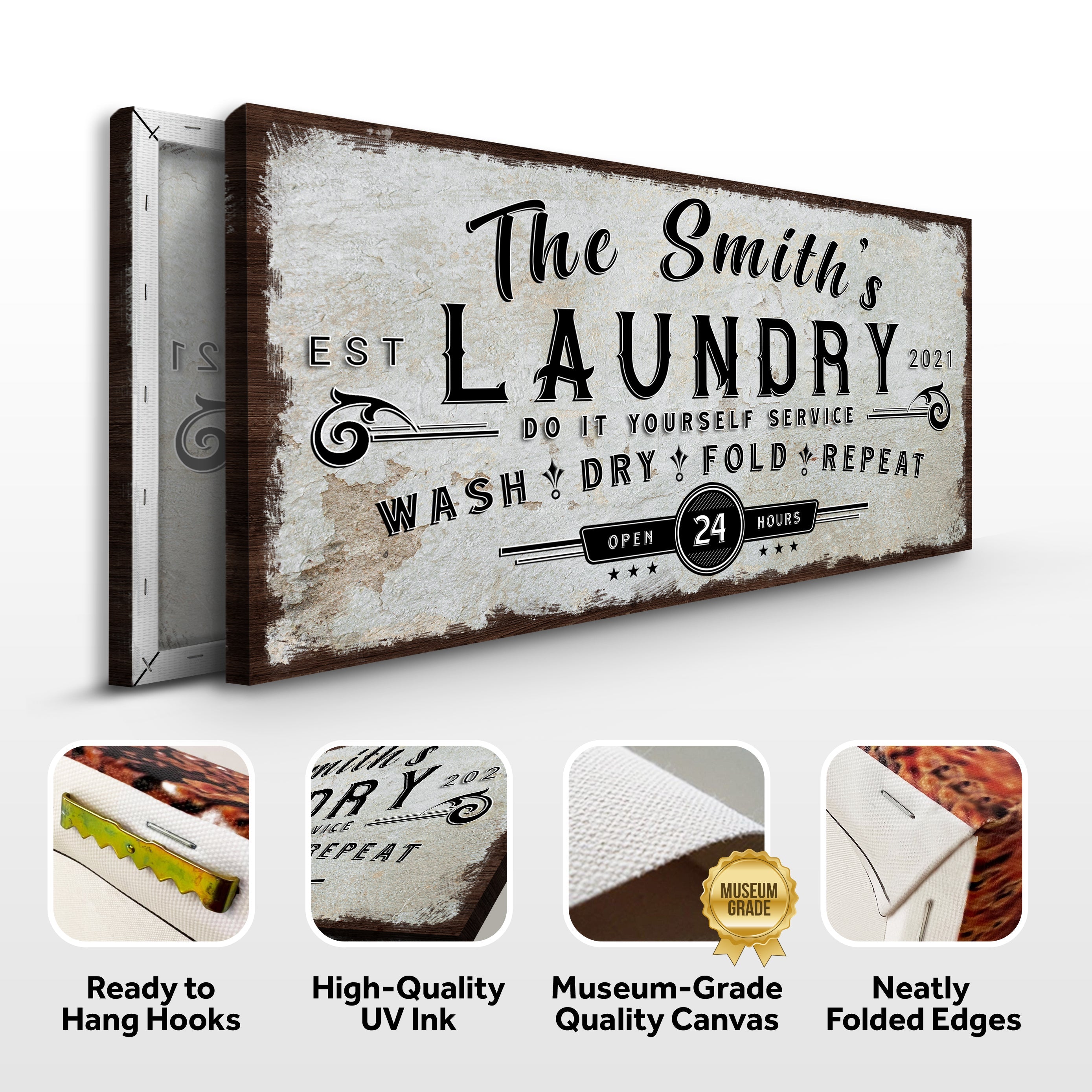 Personalized Laundry Room Sign II on sale at MyriadMart