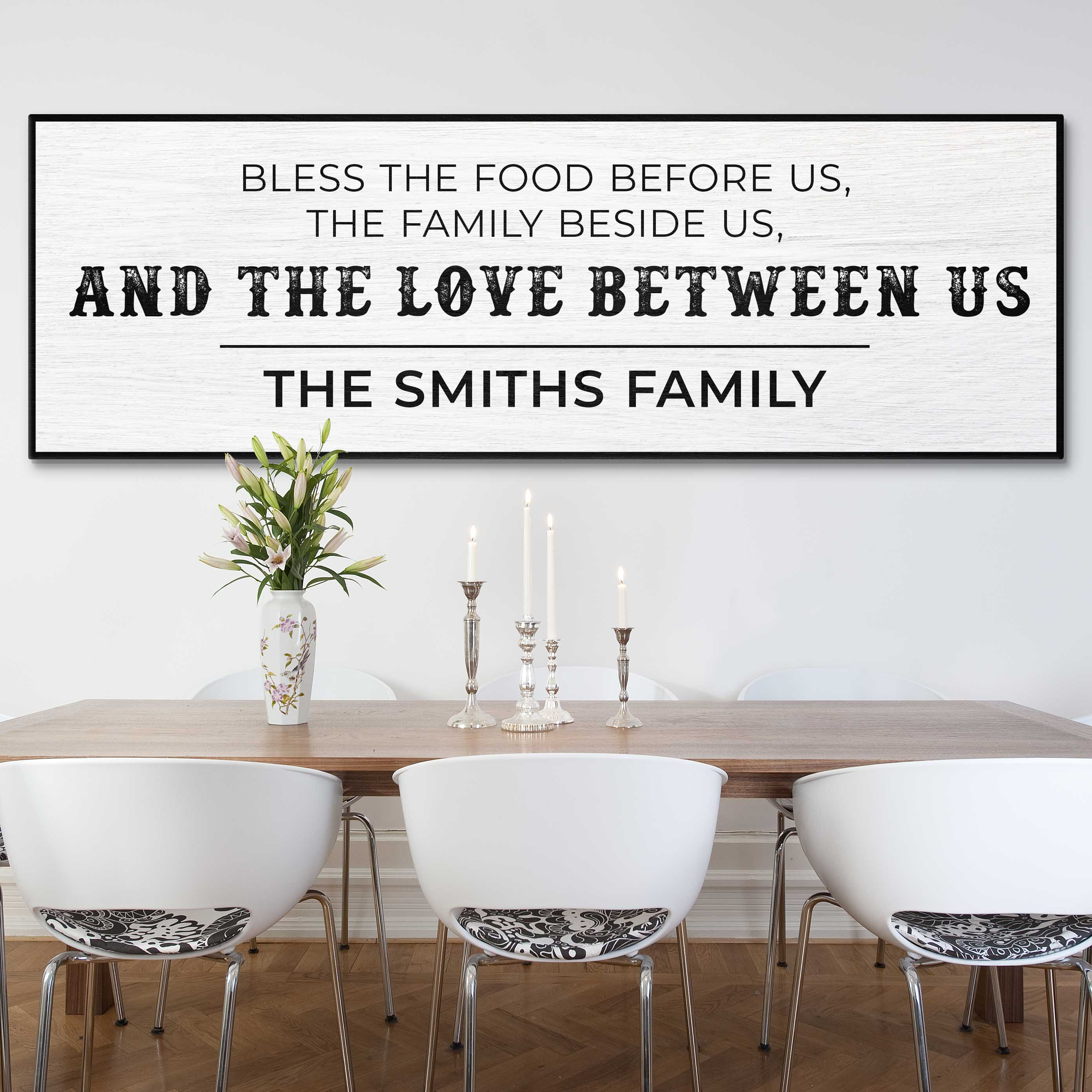 Family Blessing: Bless the Food Sign on sale at MyriadMart