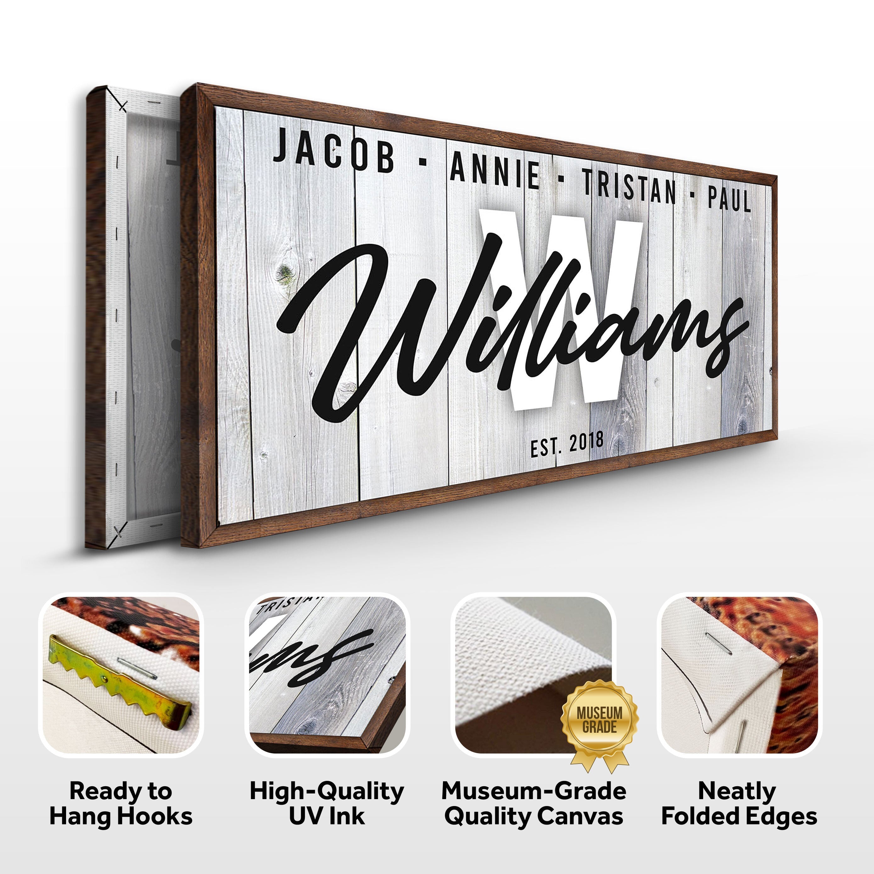 Family Wood Sign on sale at MyriadMart