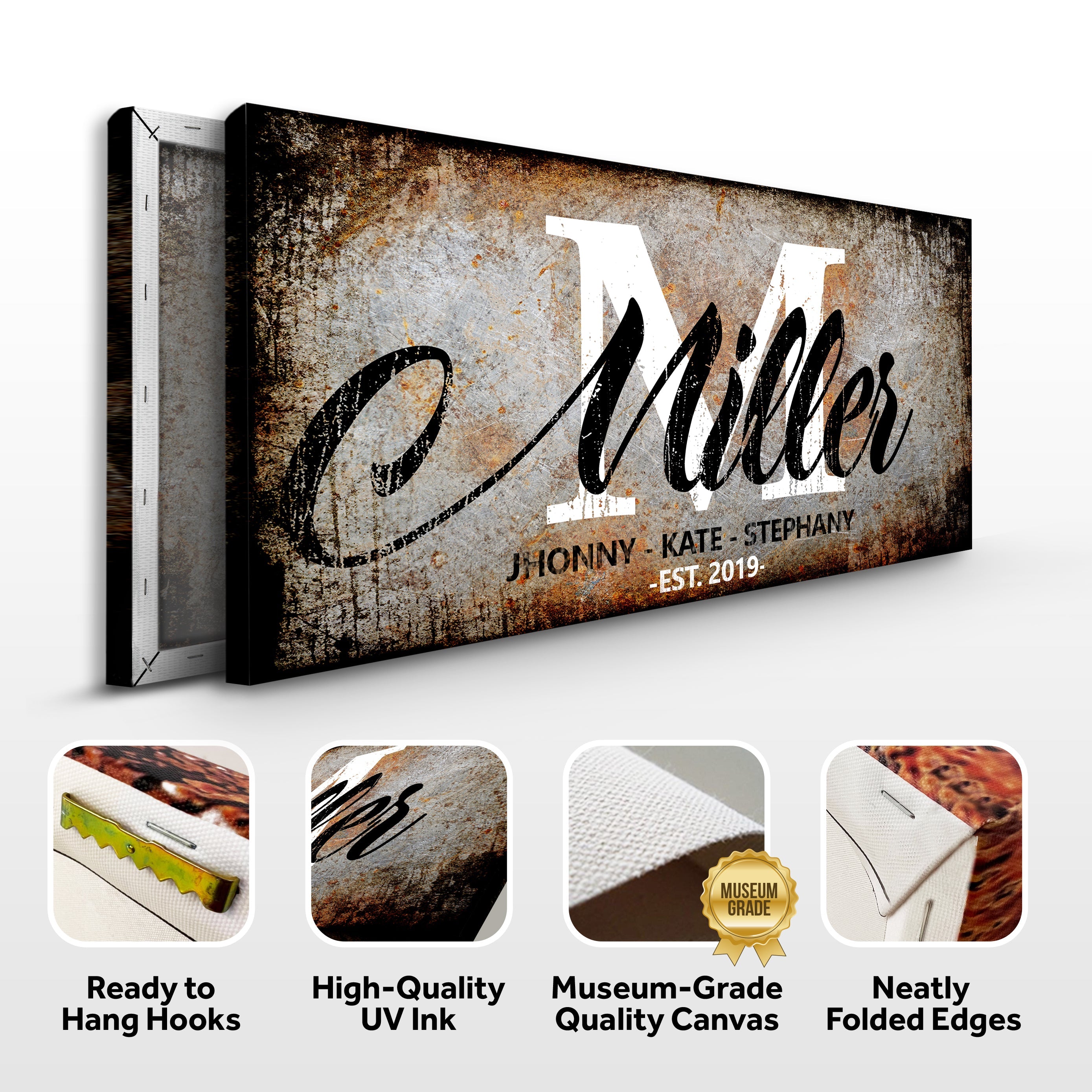 Family Last Name Sign on sale at MyriadMart