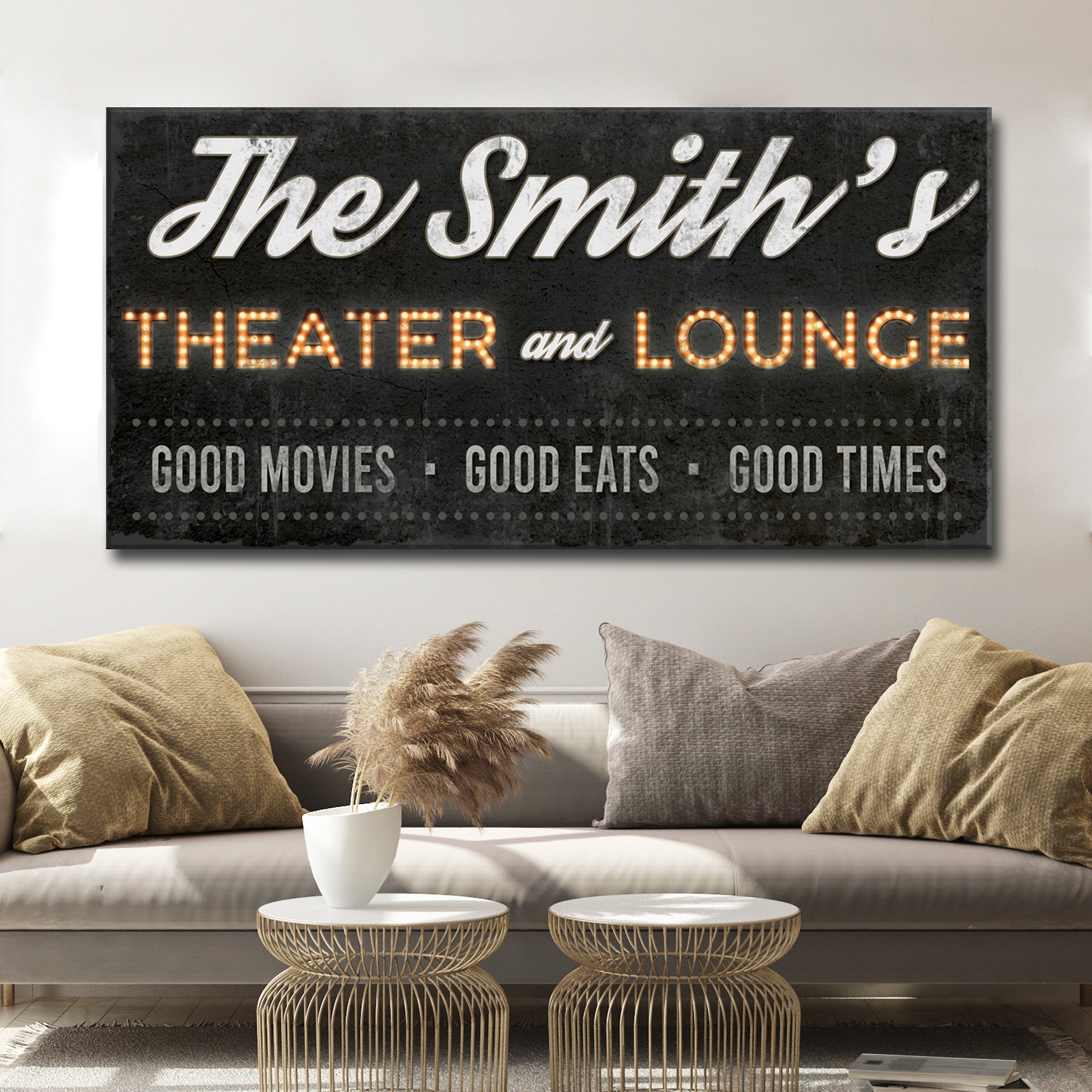 Family Theater and Lounge Sign III on sale at MyriadMart