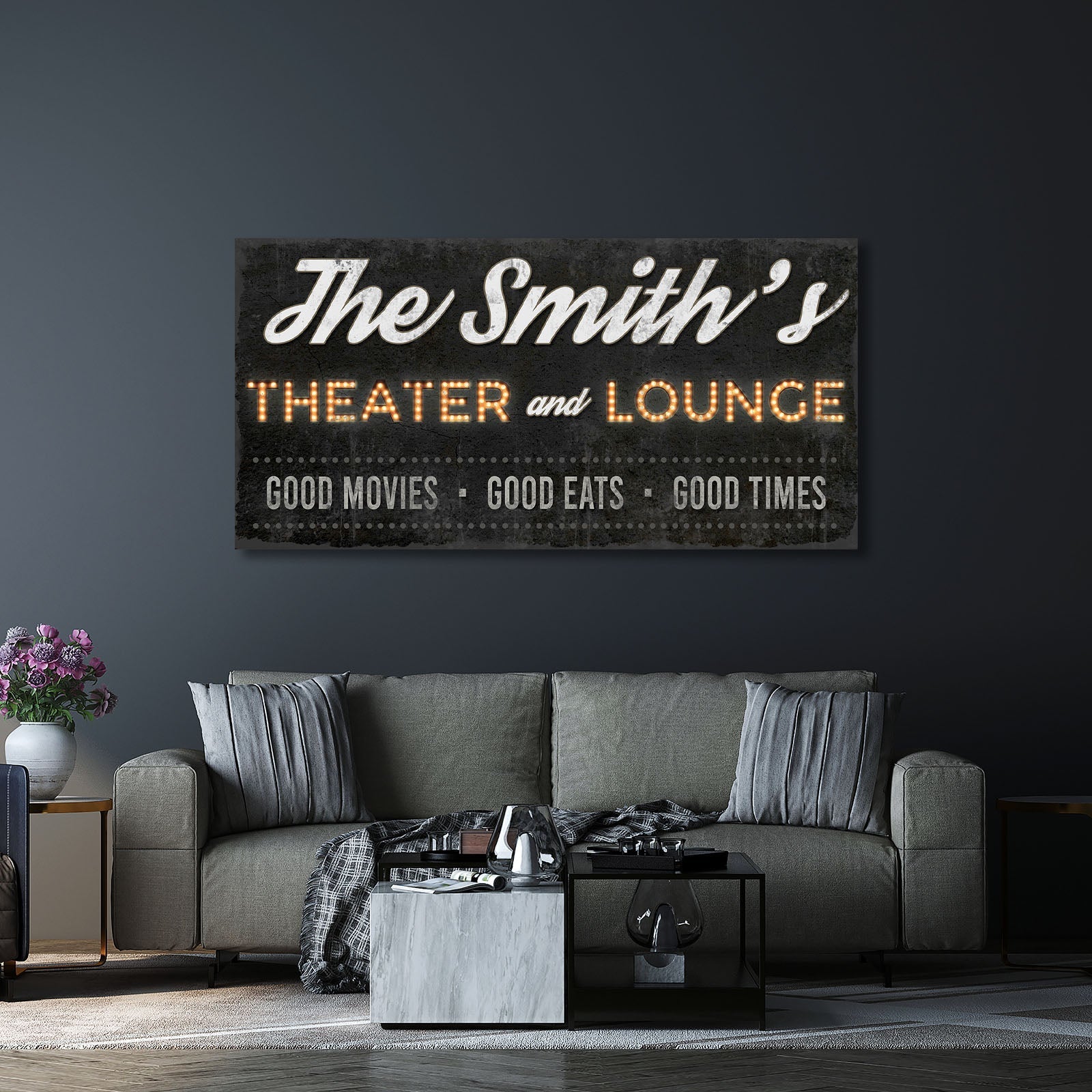 Family Theater and Lounge Sign III on sale at MyriadMart