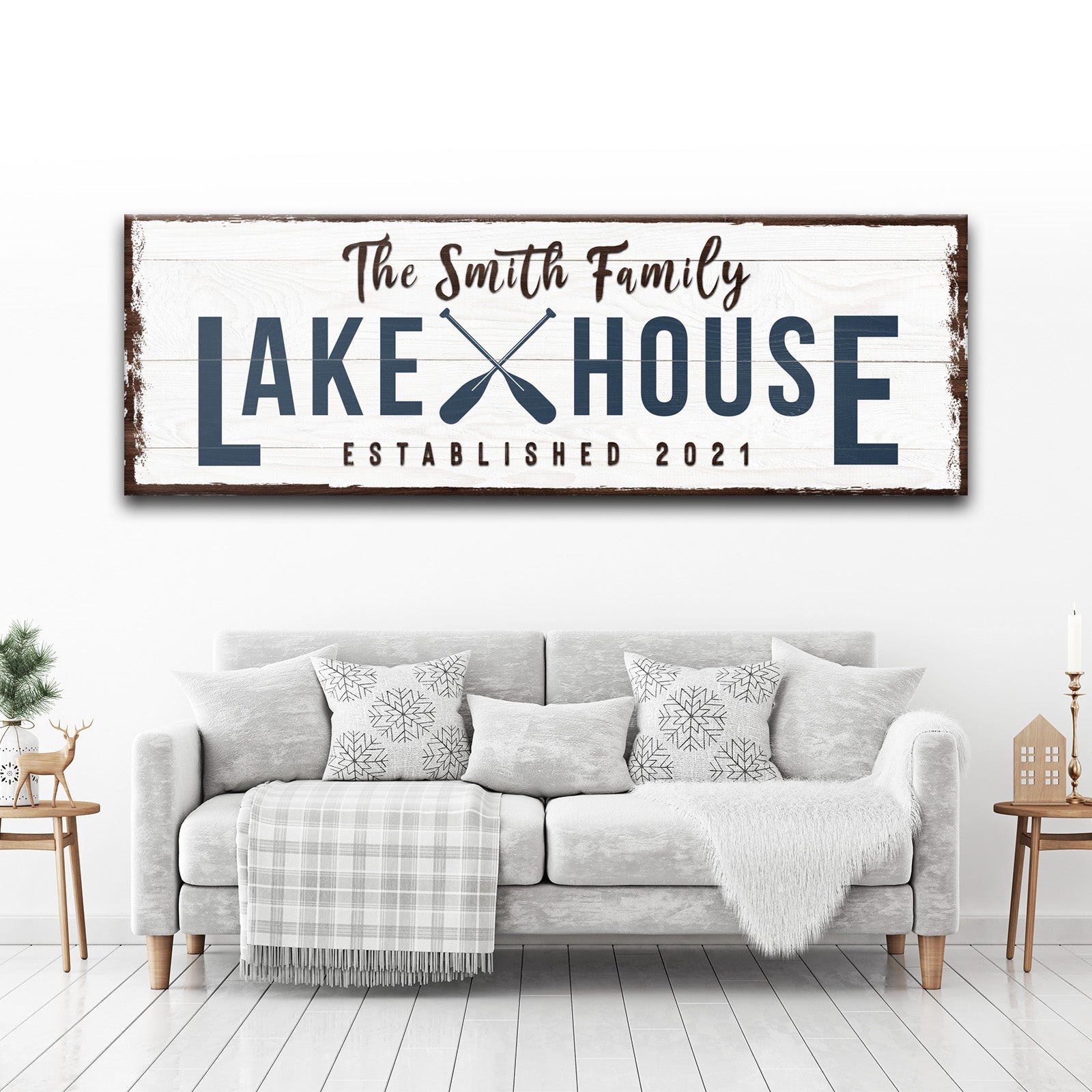 Family Lake House Arrow Sign II on sale at MyriadMart