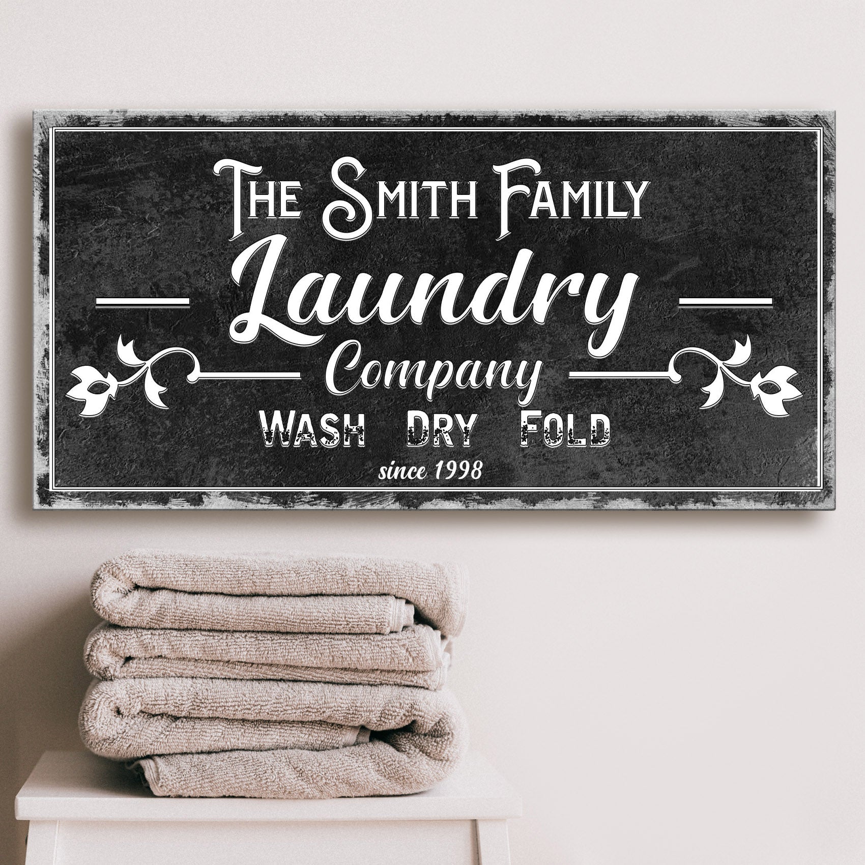 Family Laundry Company Sign on sale at MyriadMart