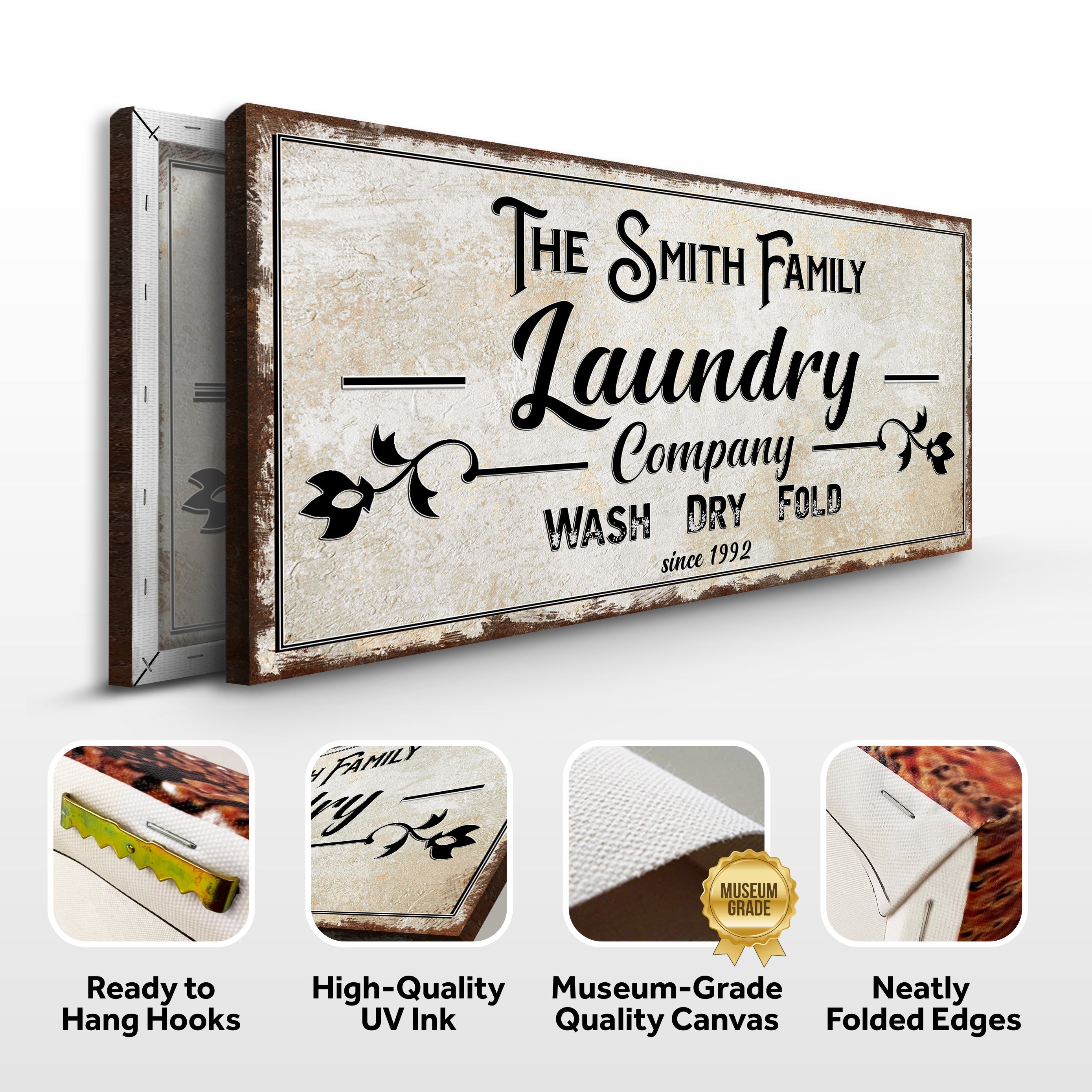 Family Laundry Company Sign on sale at MyriadMart