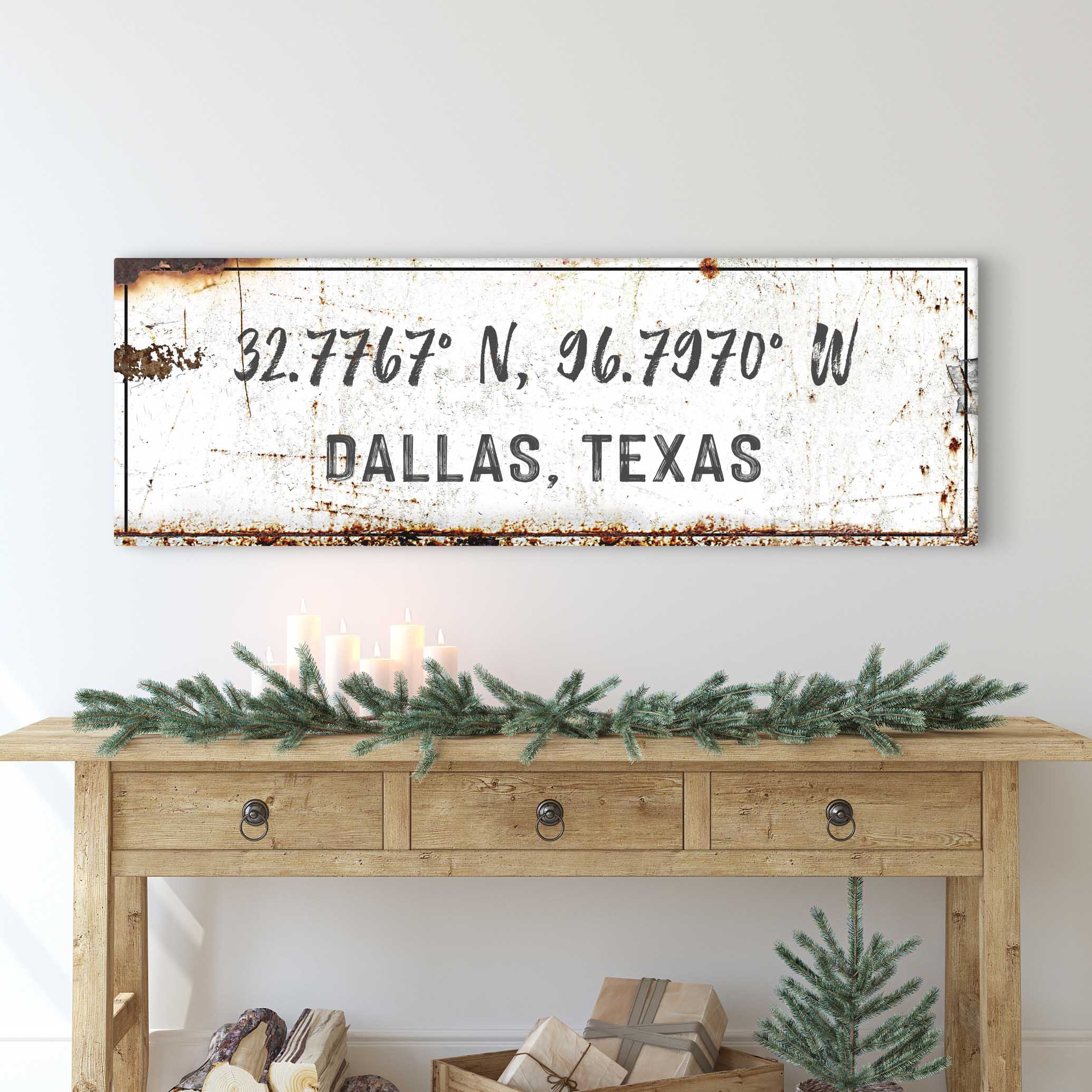 Home Coordinates Rustic Sign on sale at MyriadMart
