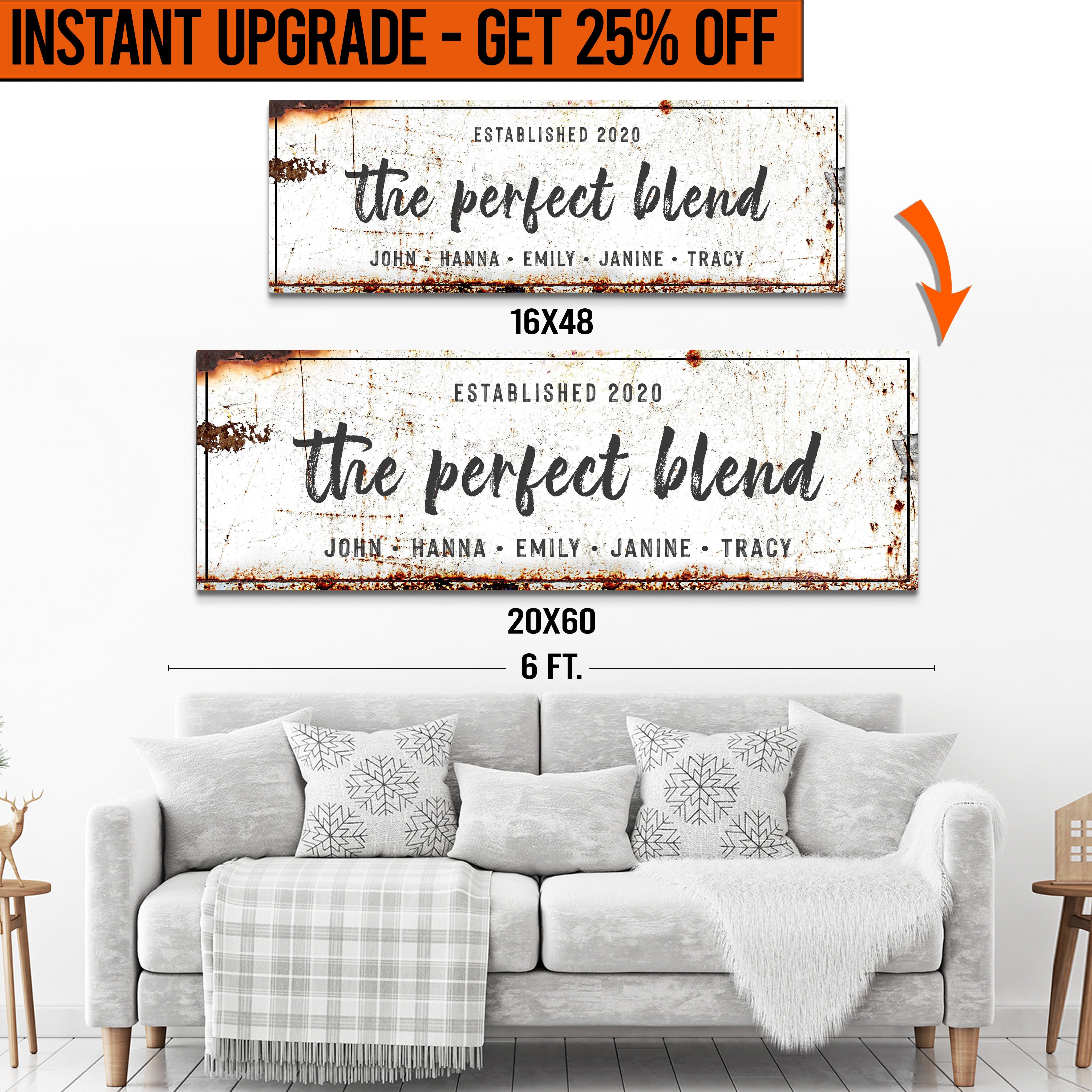 Upgrade Your 16x48 Inches 'The Perfect Blend' Style 1 Canvas To 20x60 Inches on sale at MyriadMart