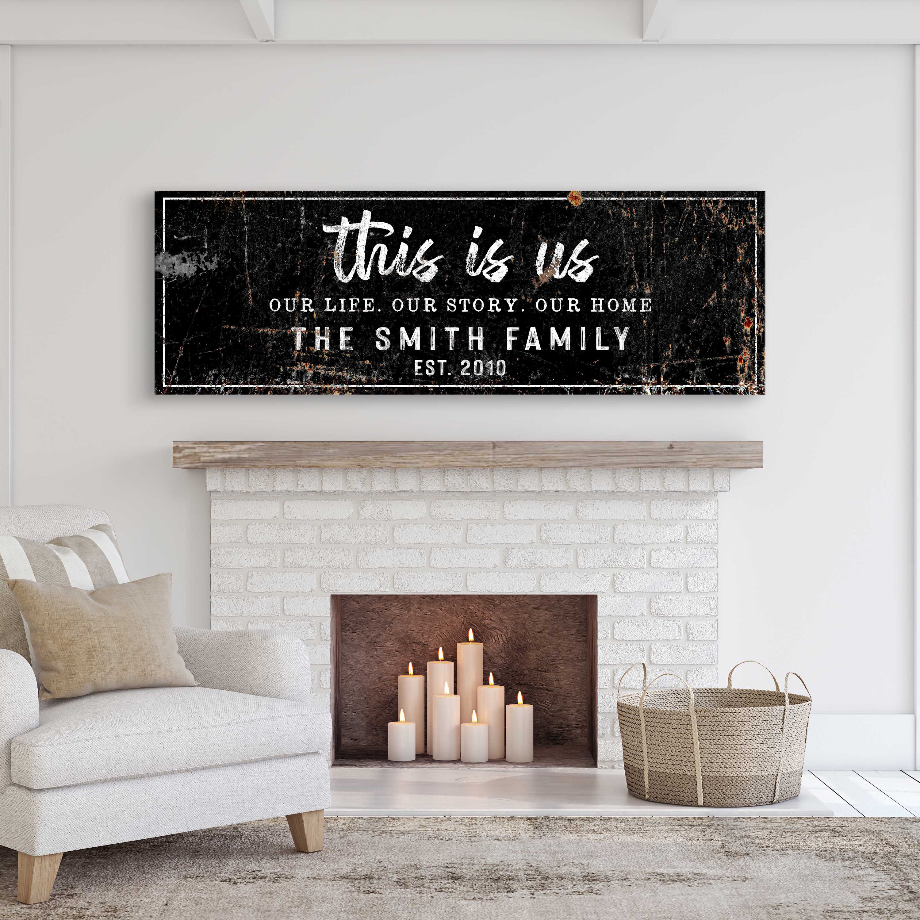 Rustic This Is Us Sign on sale at MyriadMart