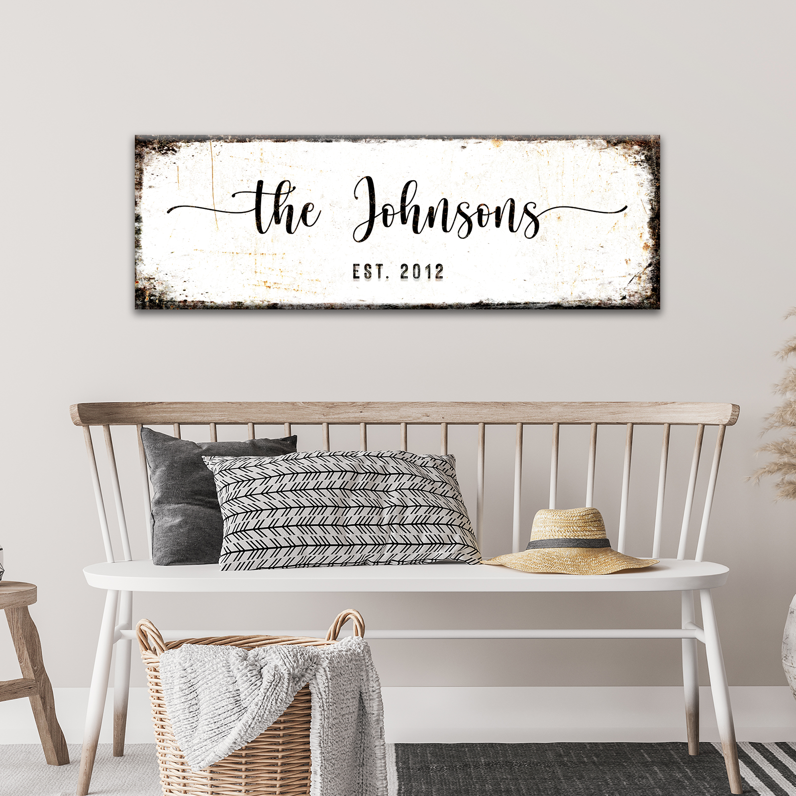 Rustic Family Name Sign on sale at MyriadMart