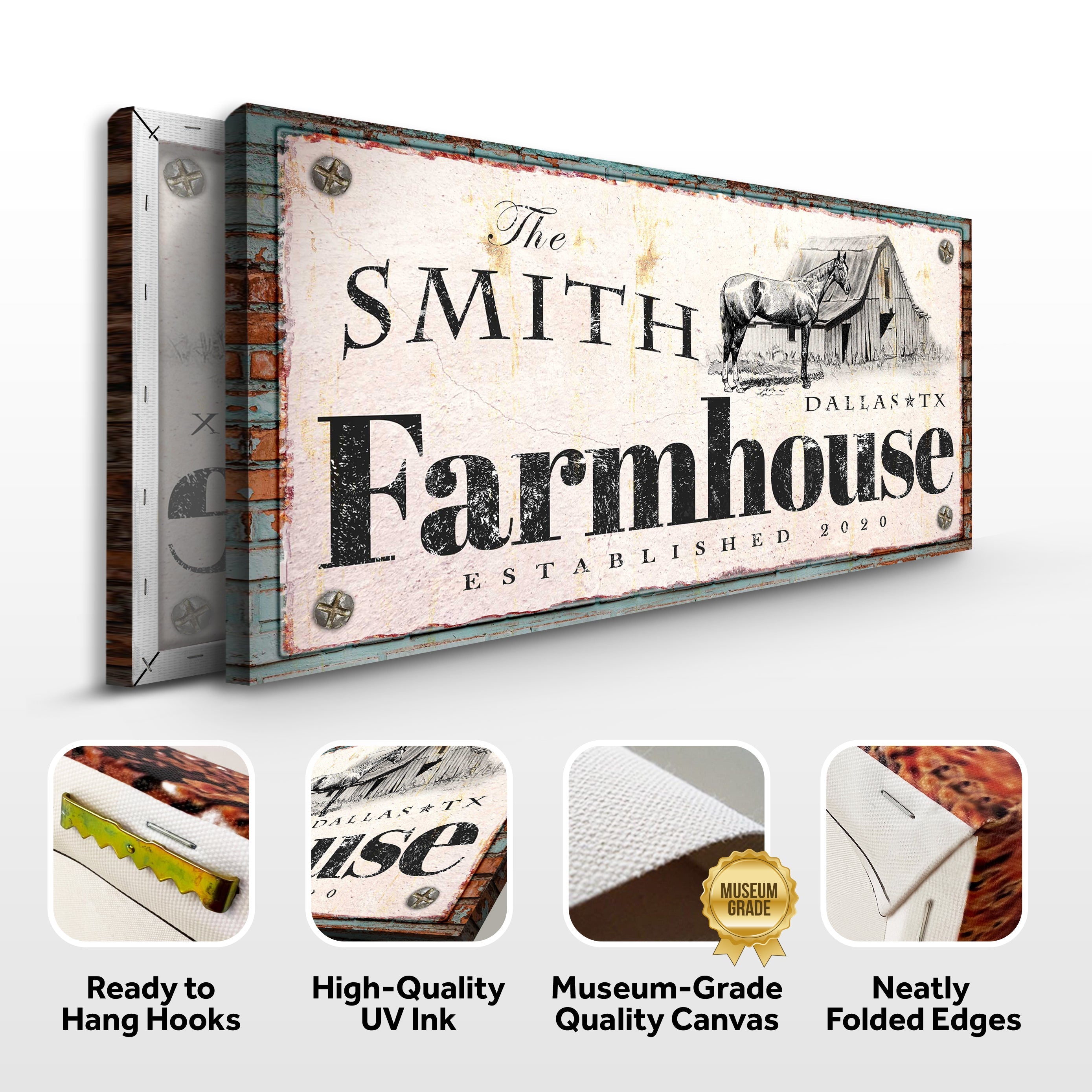 Rustic Horse Farmhouse Sign II on sale at MyriadMart