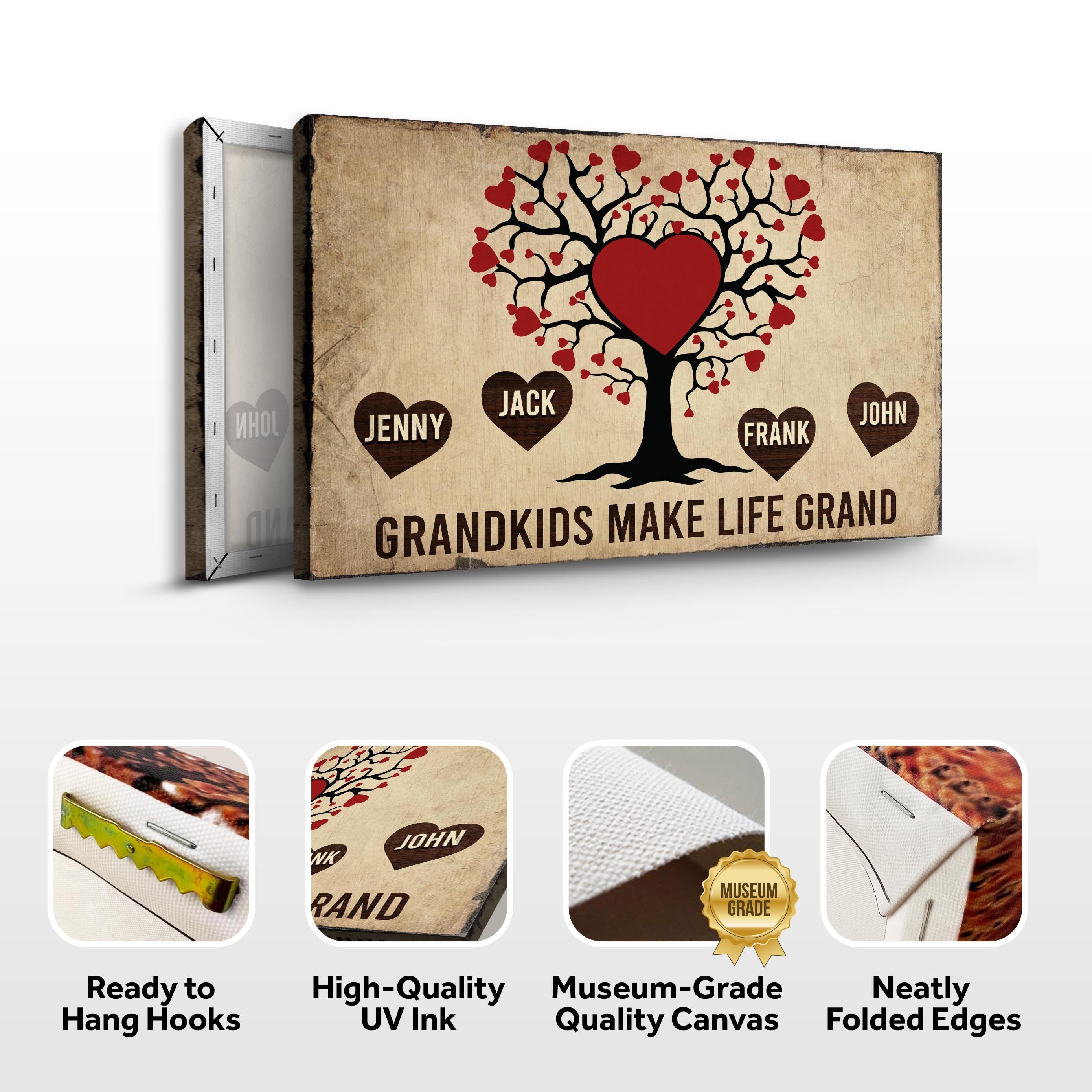 Grandkids Make Life Grand Sign on sale at MyriadMart