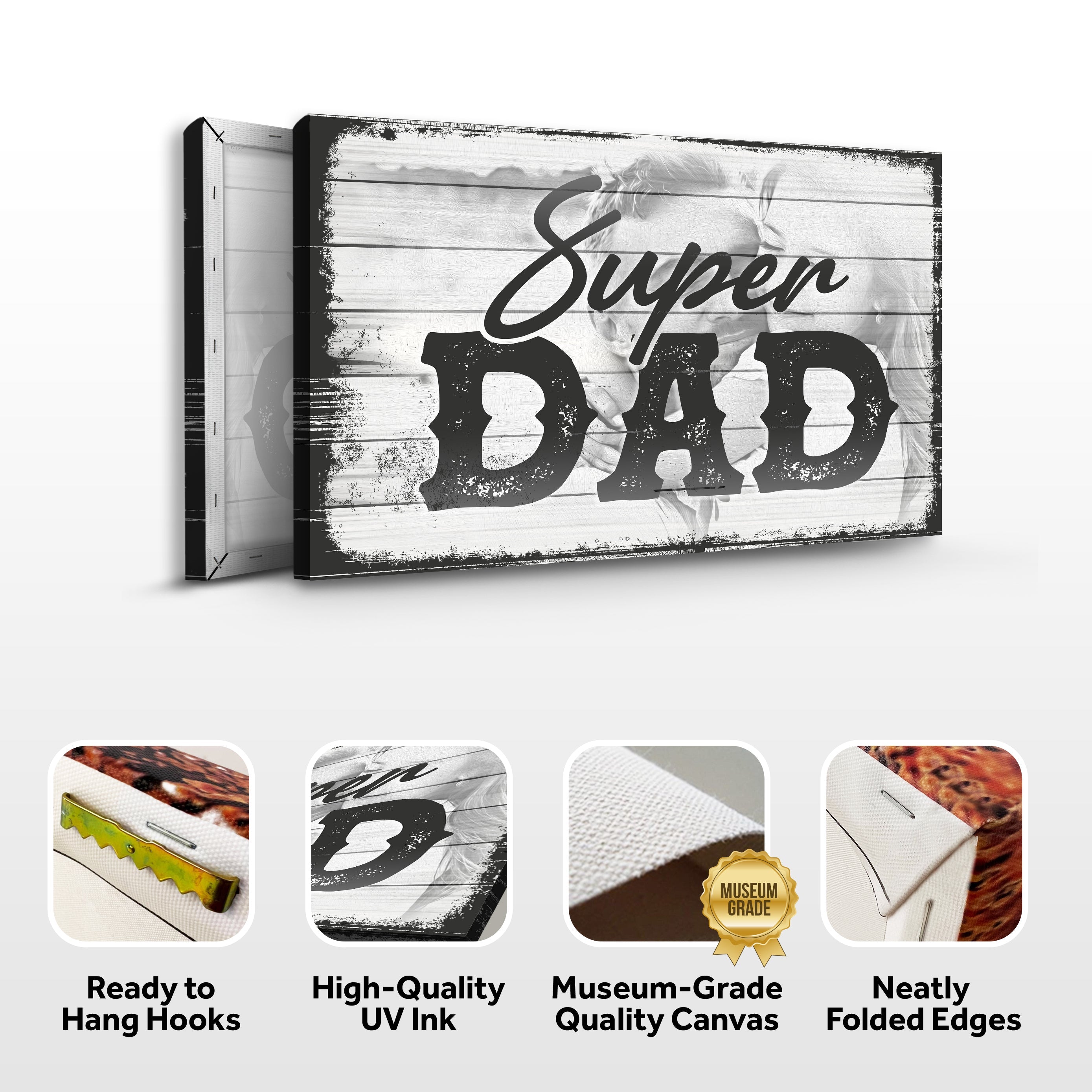 Super Dad Happy Father's Day Sign on sale at MyriadMart