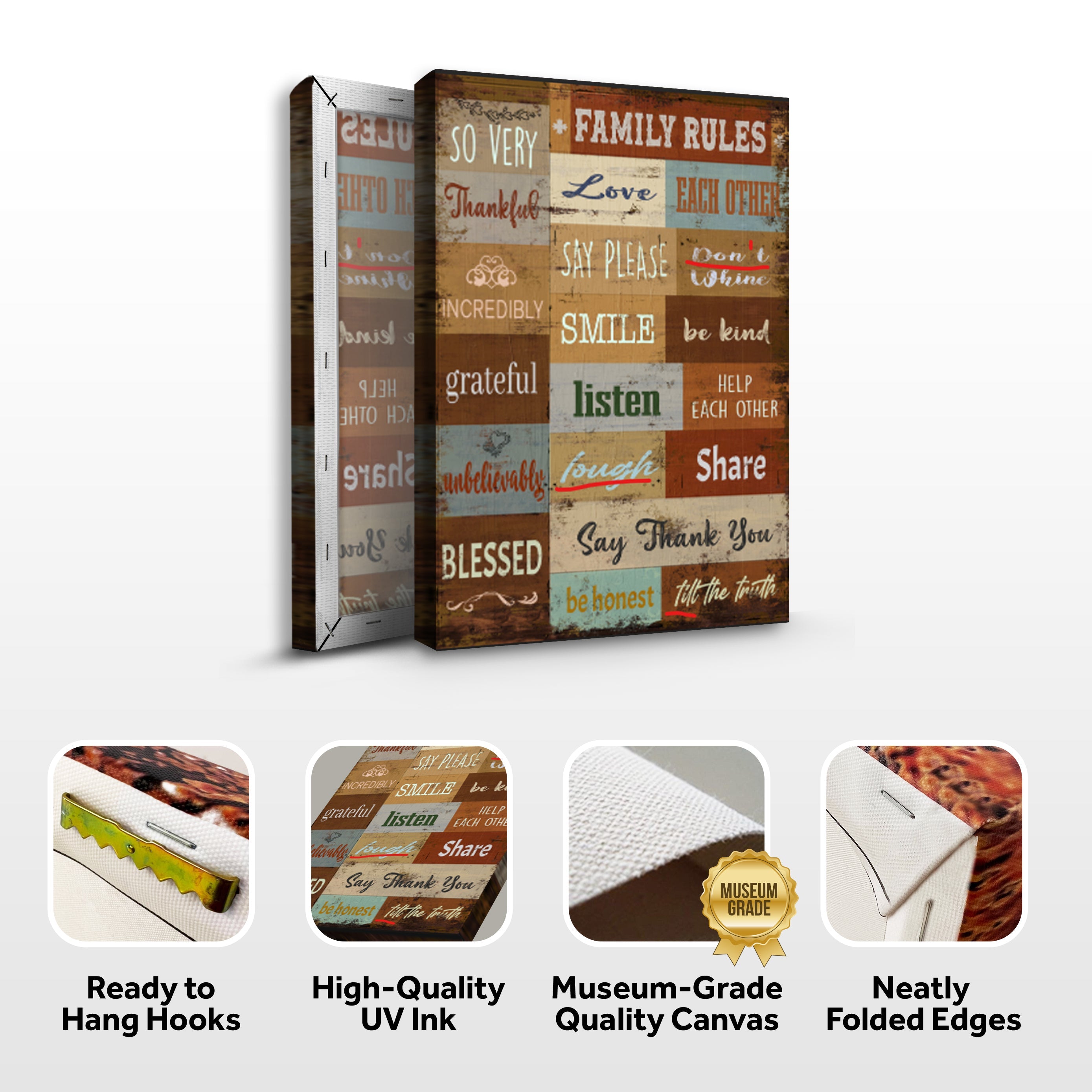 Family Rules Sign on sale at MyriadMart