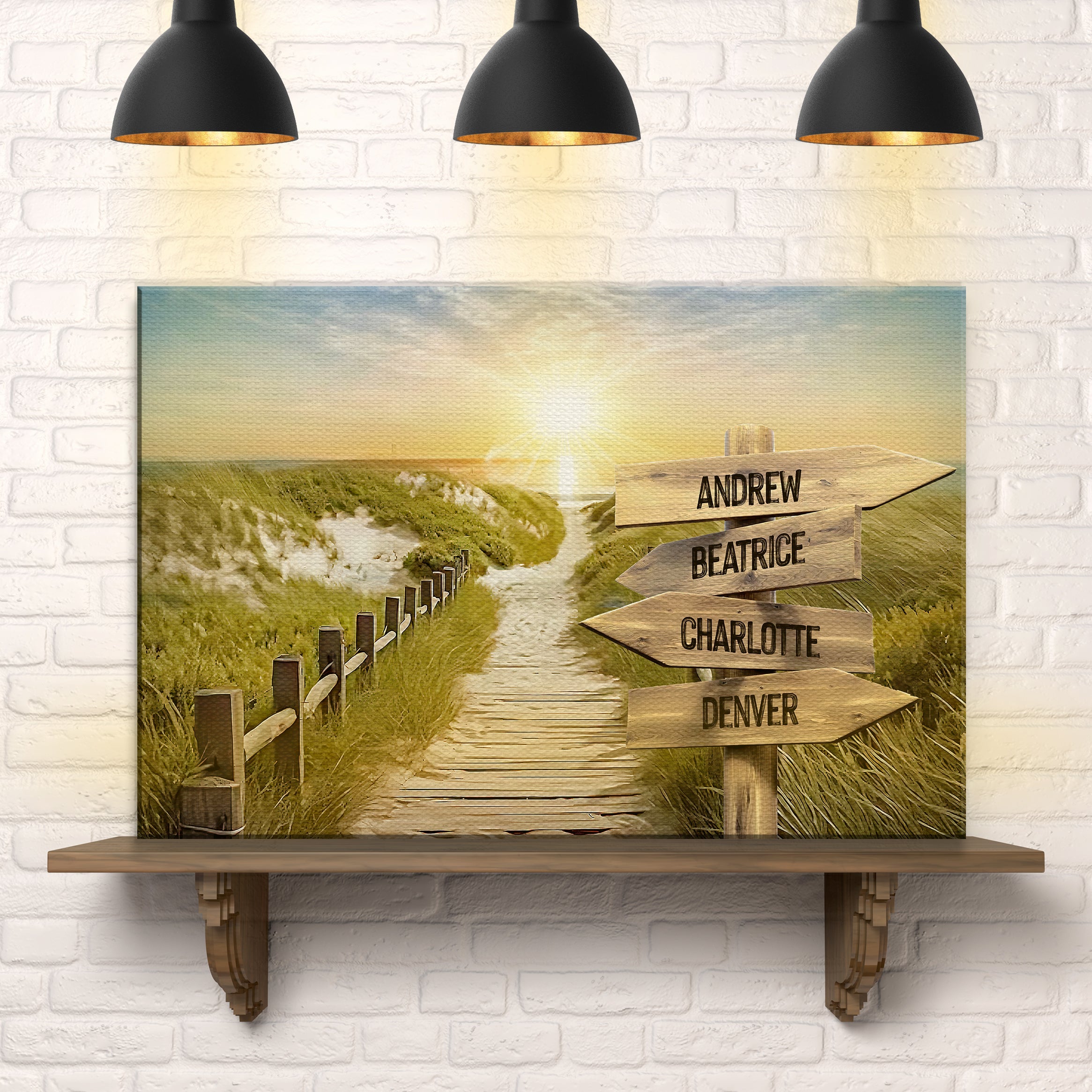 Family Name Sunrise Sign on sale at MyriadMart