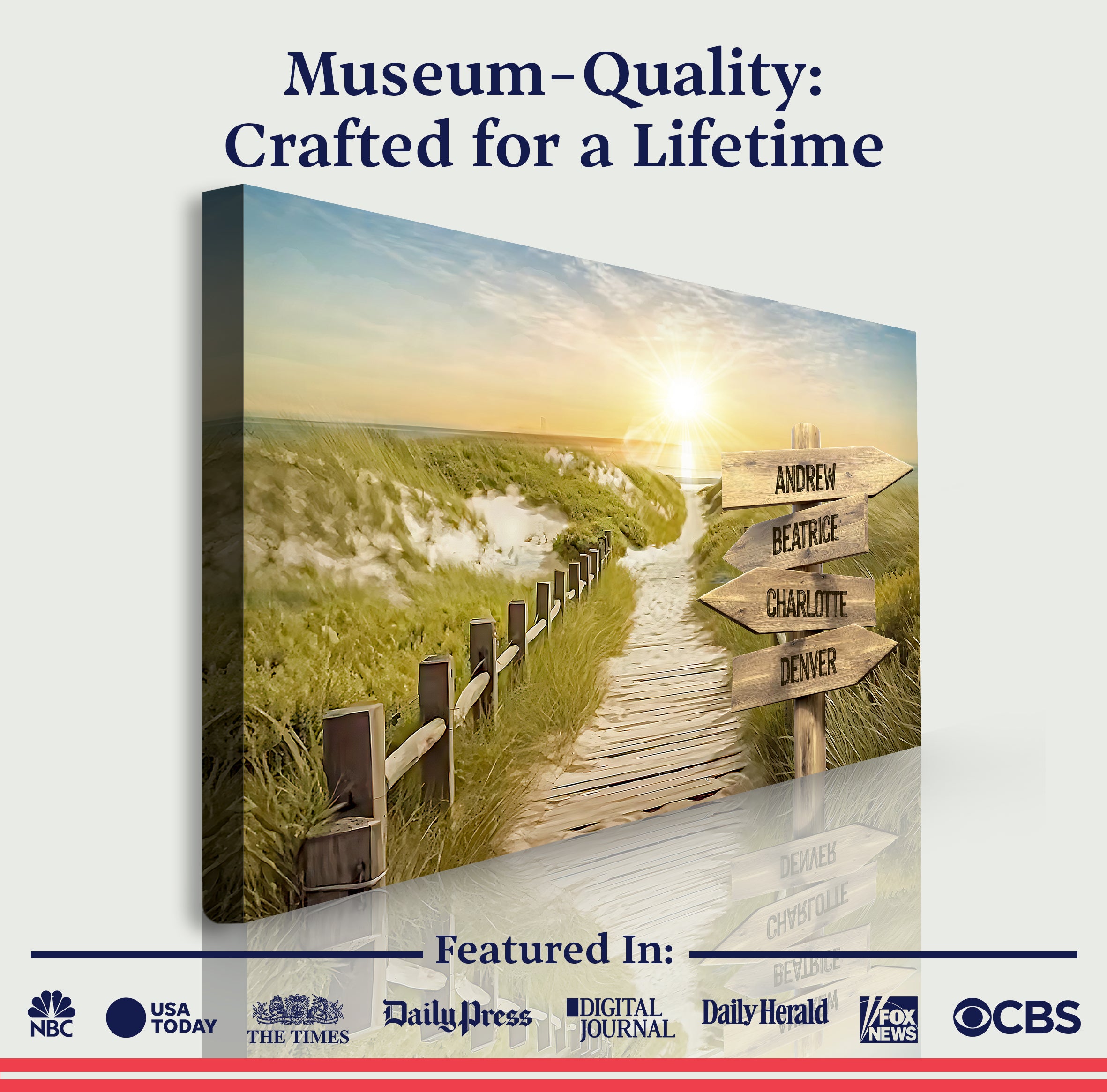 Family Name Sunrise Sign on sale at MyriadMart