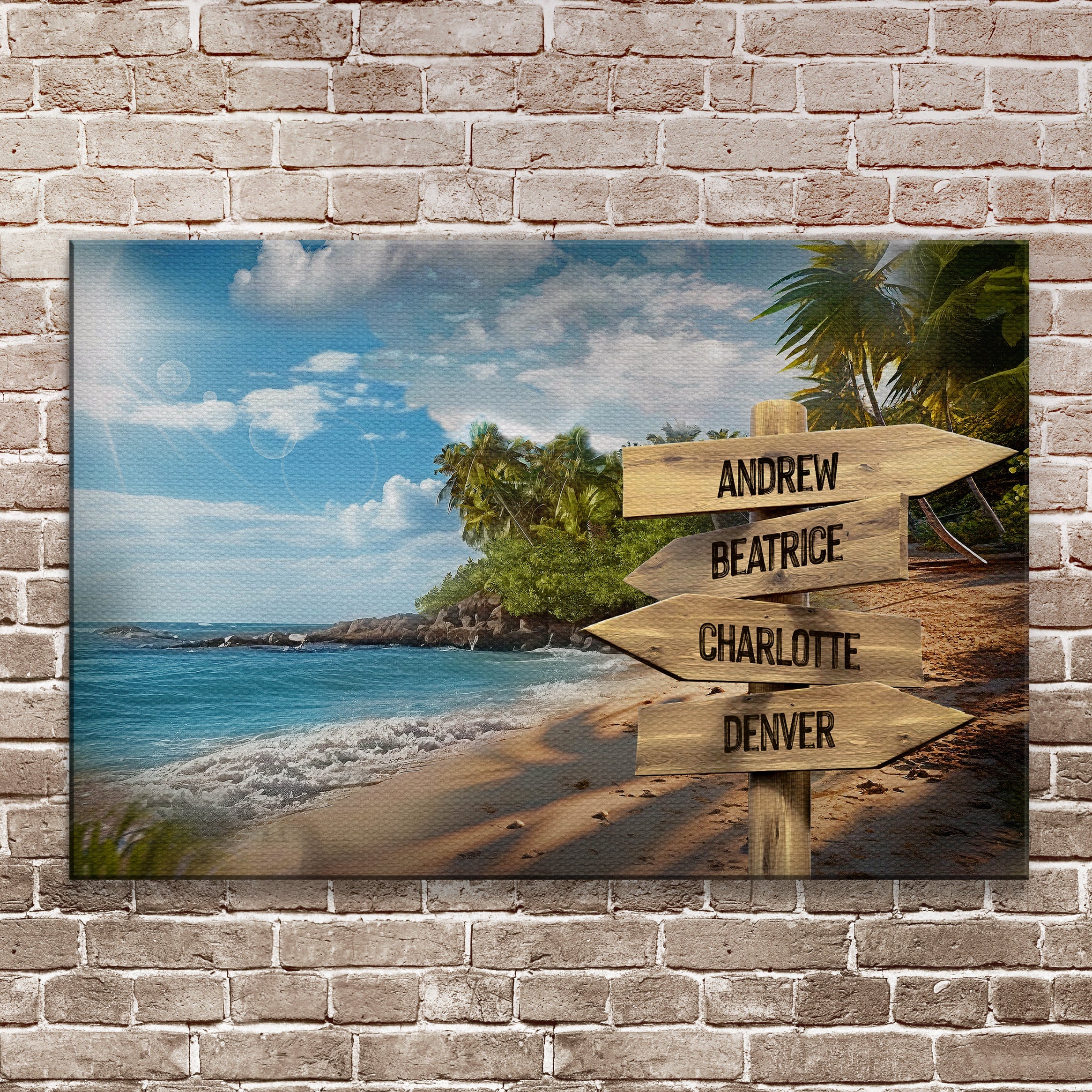 Family Names Ocean Breeze Sign on sale at MyriadMart