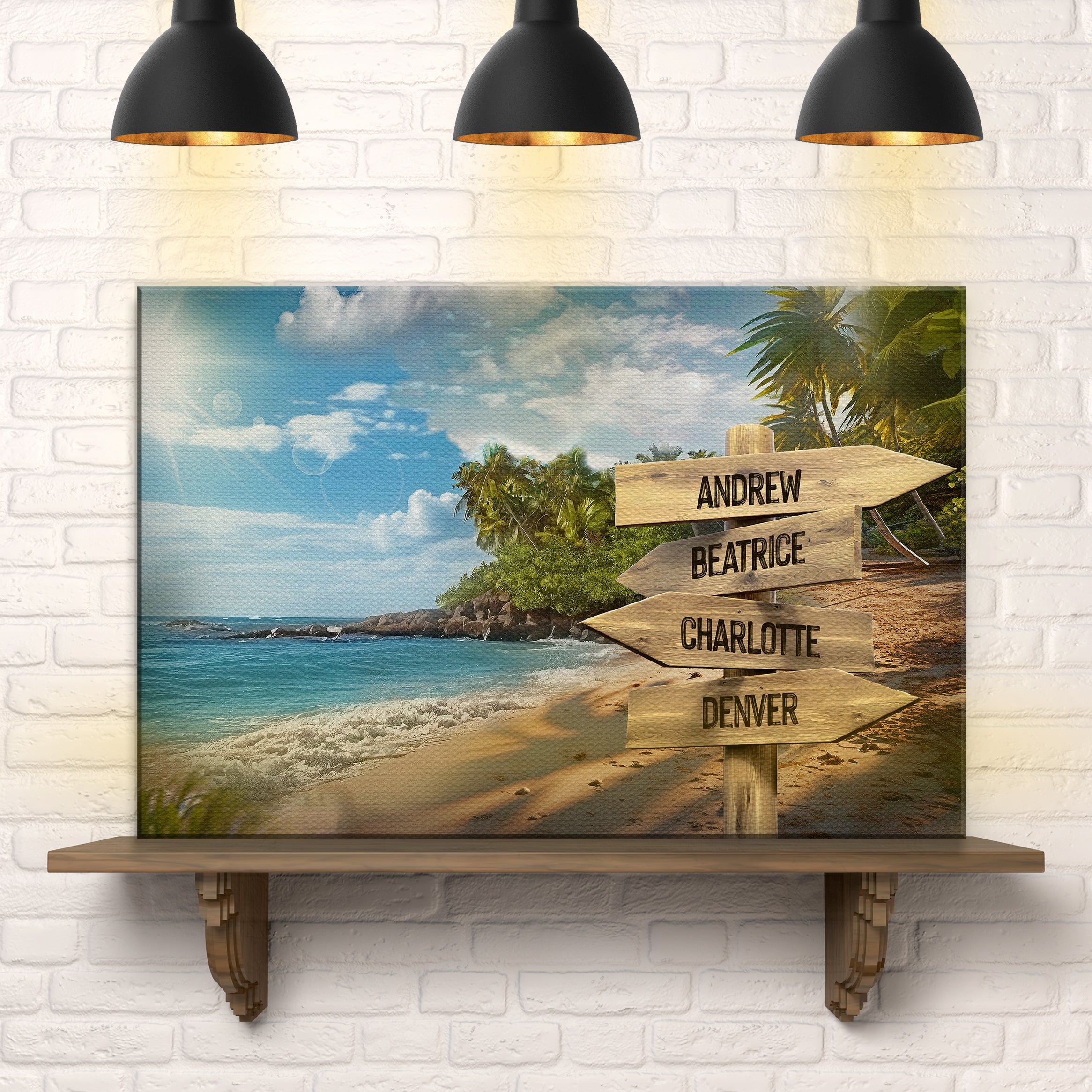 Family Names Ocean Breeze Sign on sale at MyriadMart