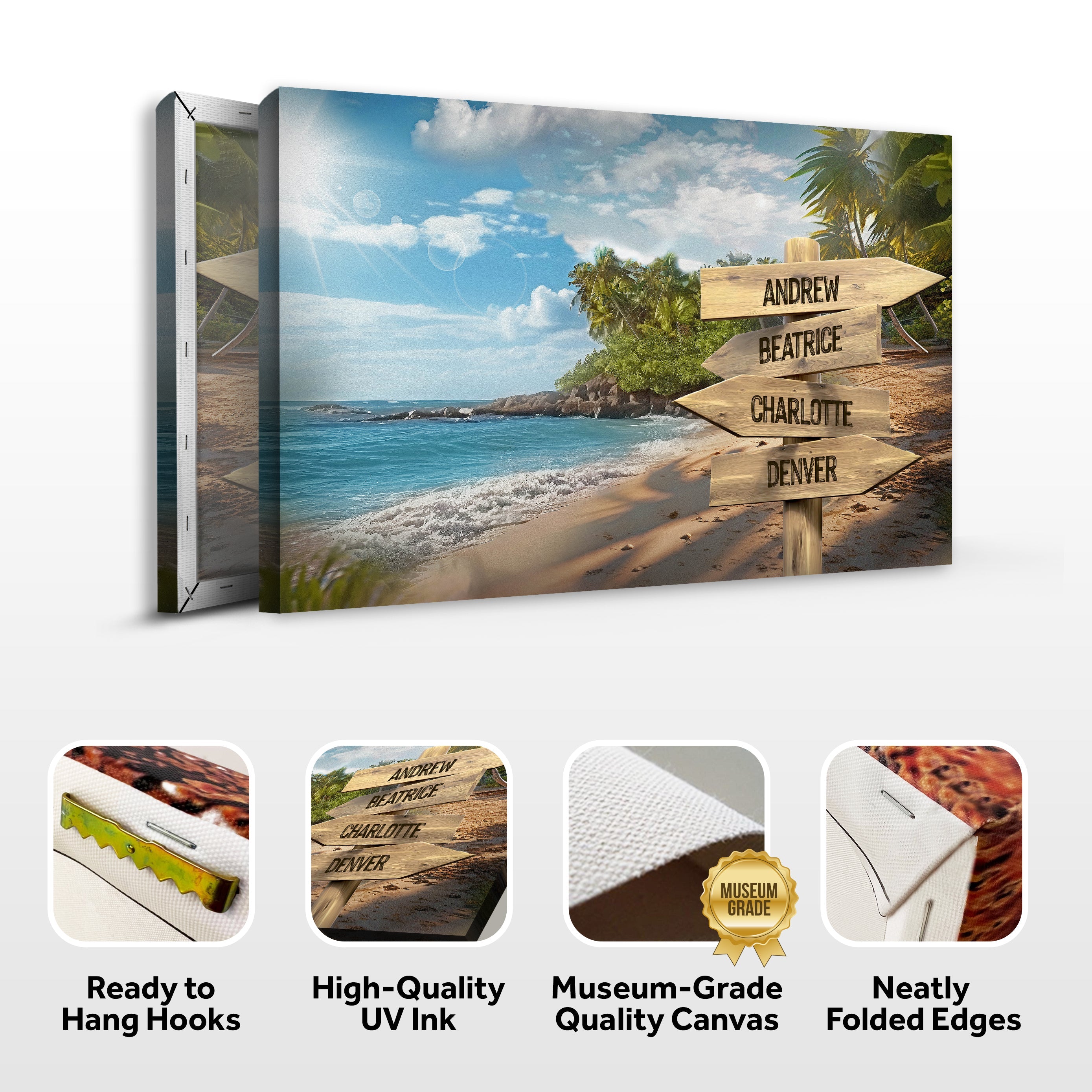 Family Names Ocean Breeze Sign on sale at MyriadMart