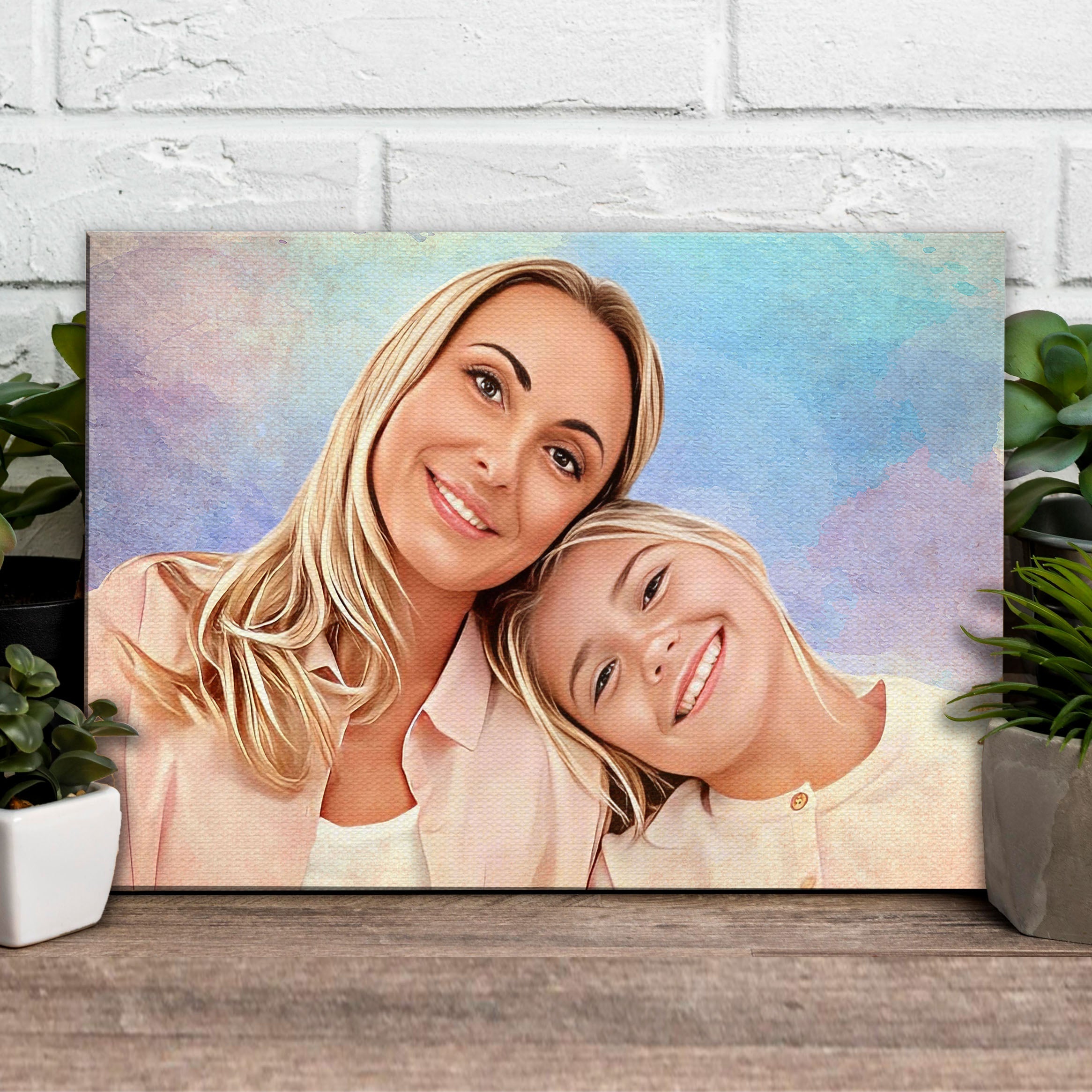 Mother's Day Cartoon Portrait Sign II on sale at MyriadMart