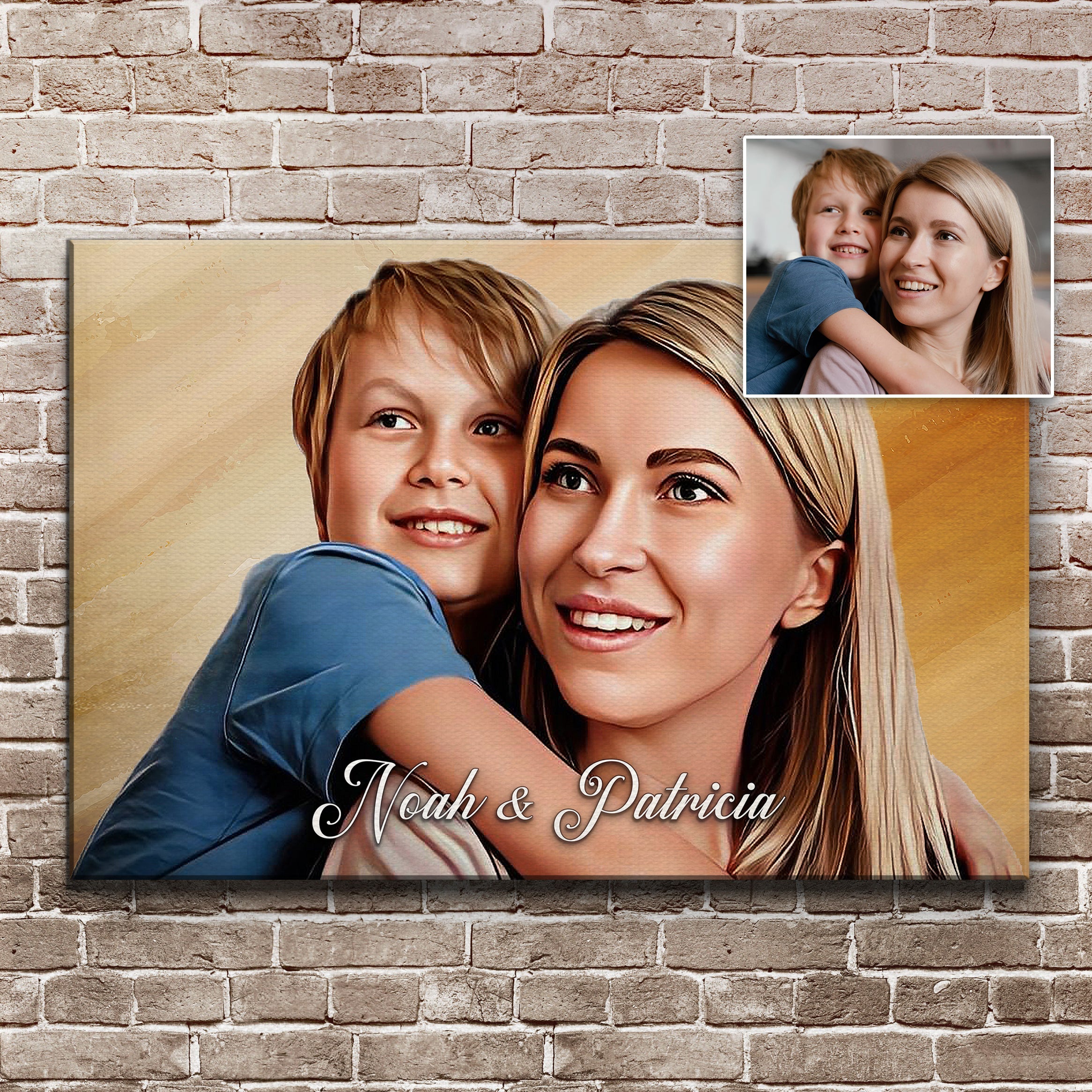 Mother's Day Cartoon Portrait Sign on sale at MyriadMart