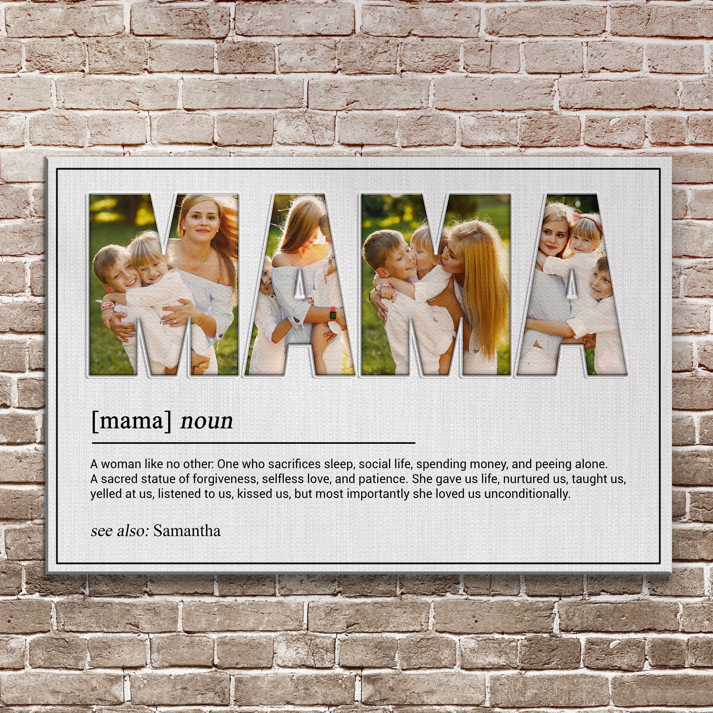 Mother's Day Sign She Loved Us Unconditionally on sale at MyriadMart