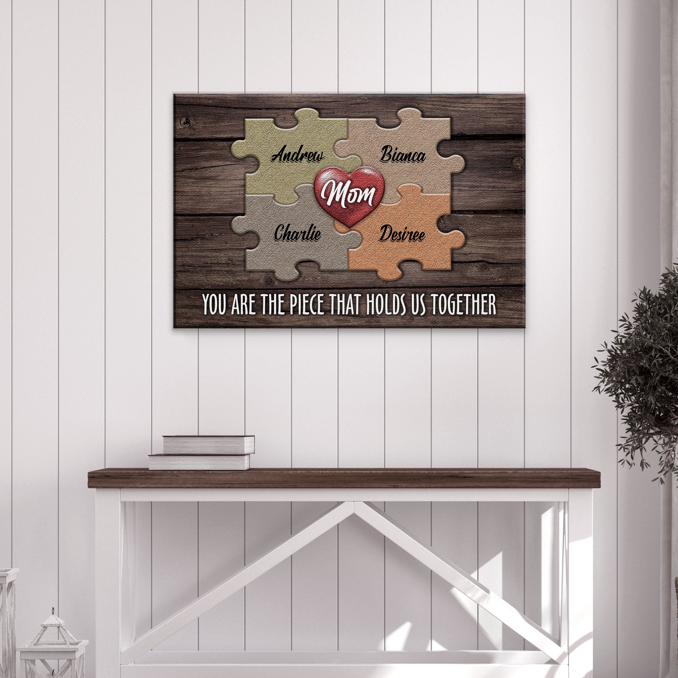 Mother's Day Sign The Piece That Holds Us Together II on sale at MyriadMart