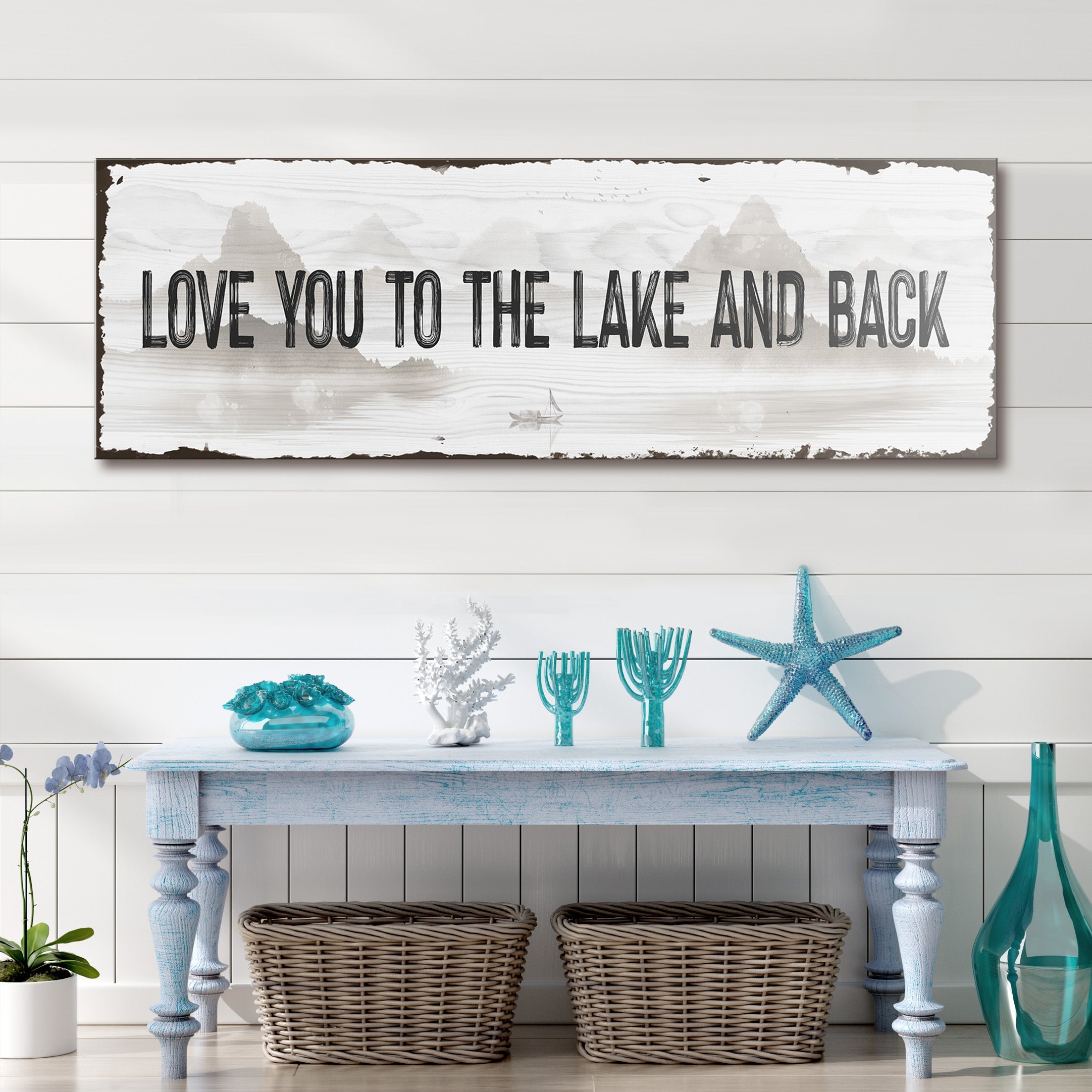 Love You To The Lake And Back Sign on sale at MyriadMart