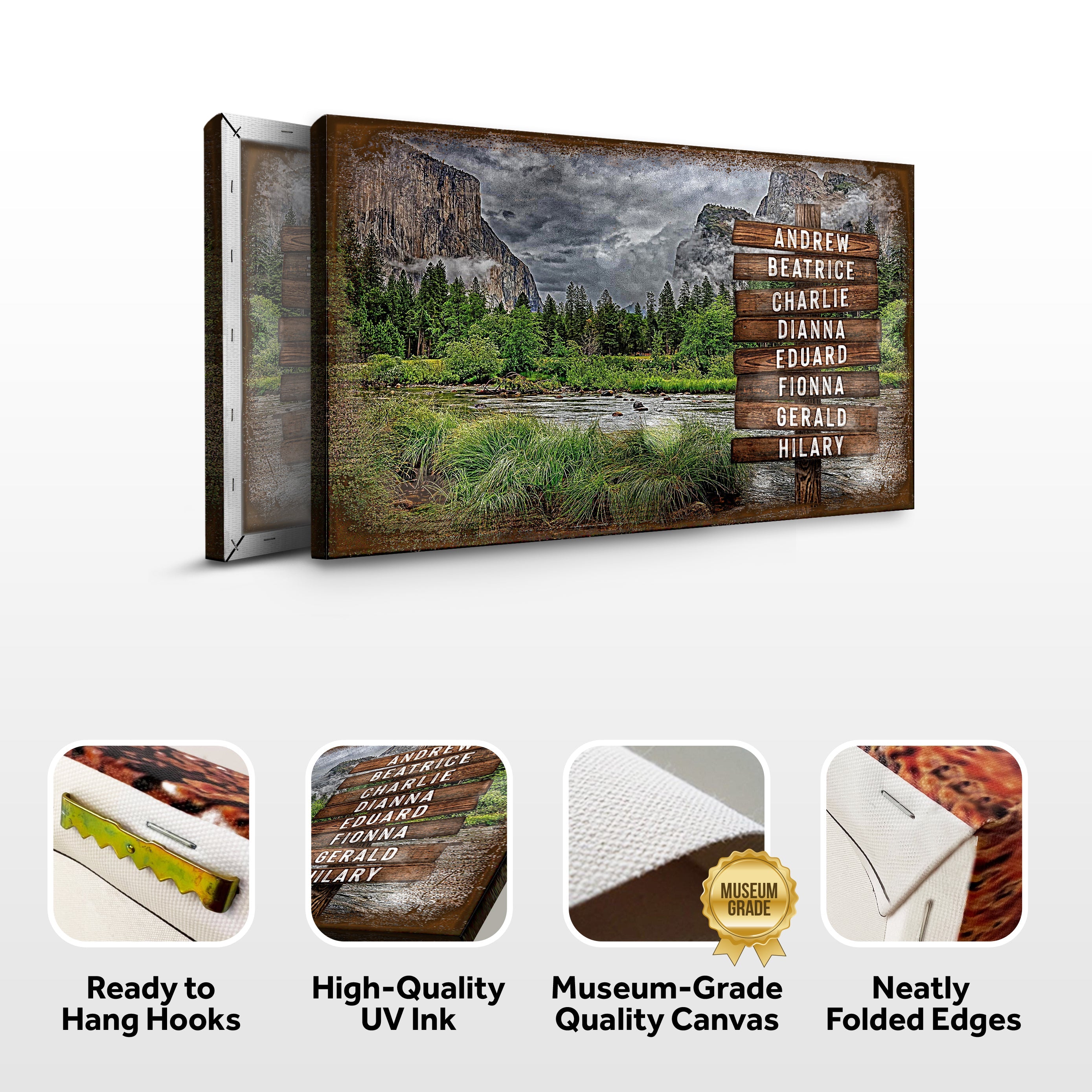 Lake Family Name Sign on sale at MyriadMart