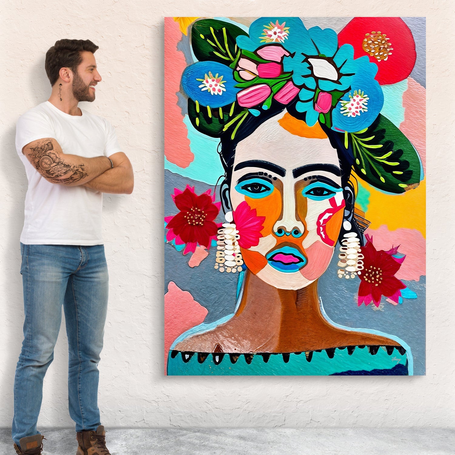 Canvas Print: "Floral Muse III" on sale at MyriadMart