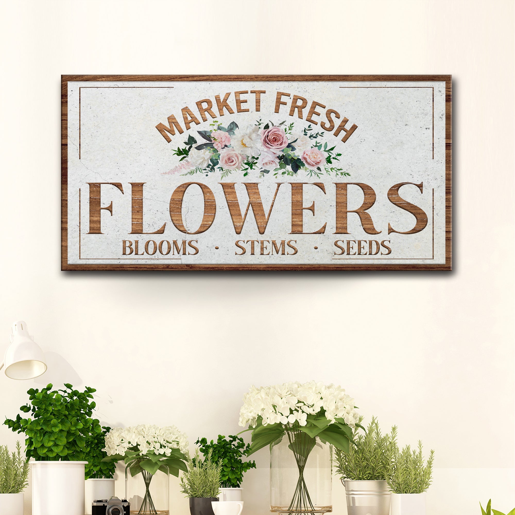 Fresh Flower Market Sign II on sale at MyriadMart