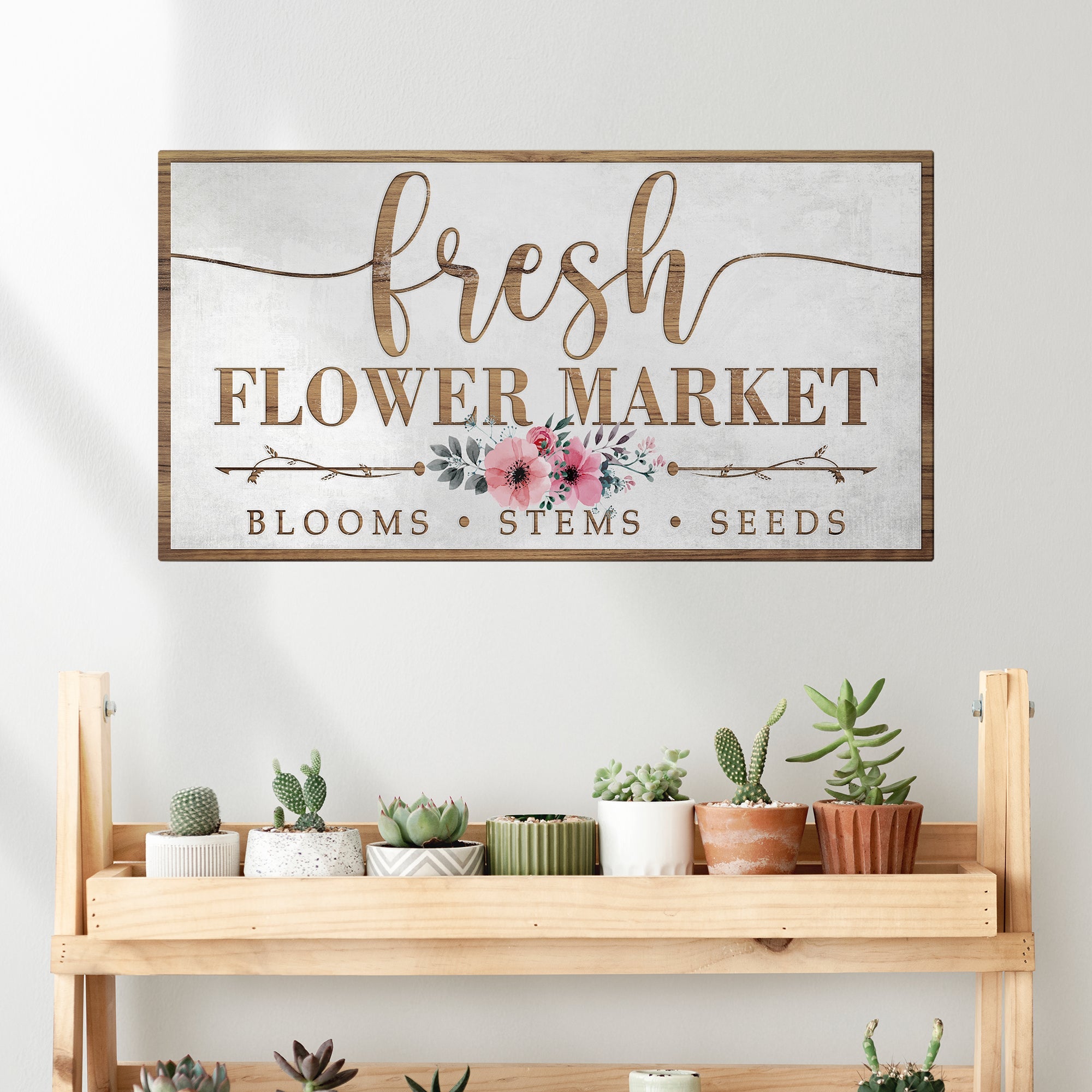 Fresh Flower Market Sign on sale at MyriadMart