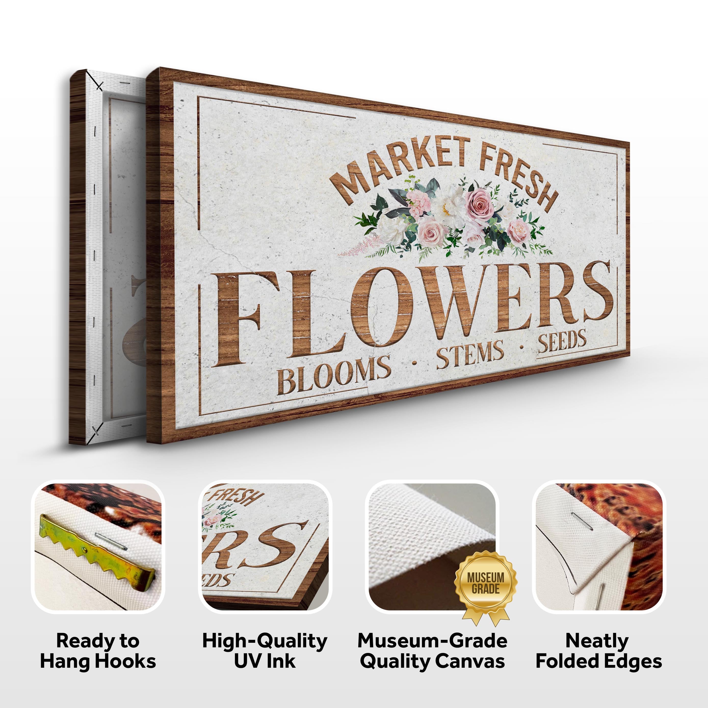 Fresh Flower Market Sign II on sale at MyriadMart