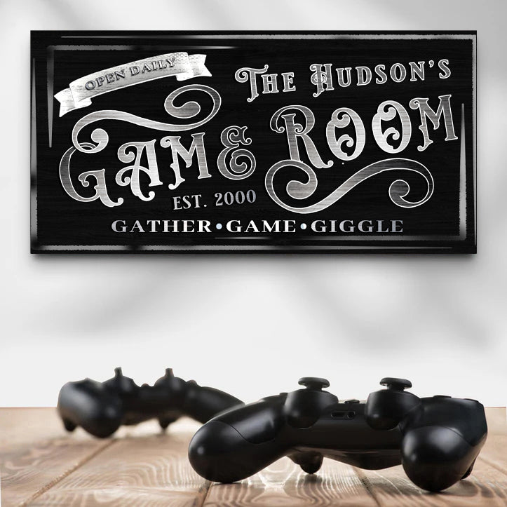 Personalized Game Room Sign II on sale at MyriadMart