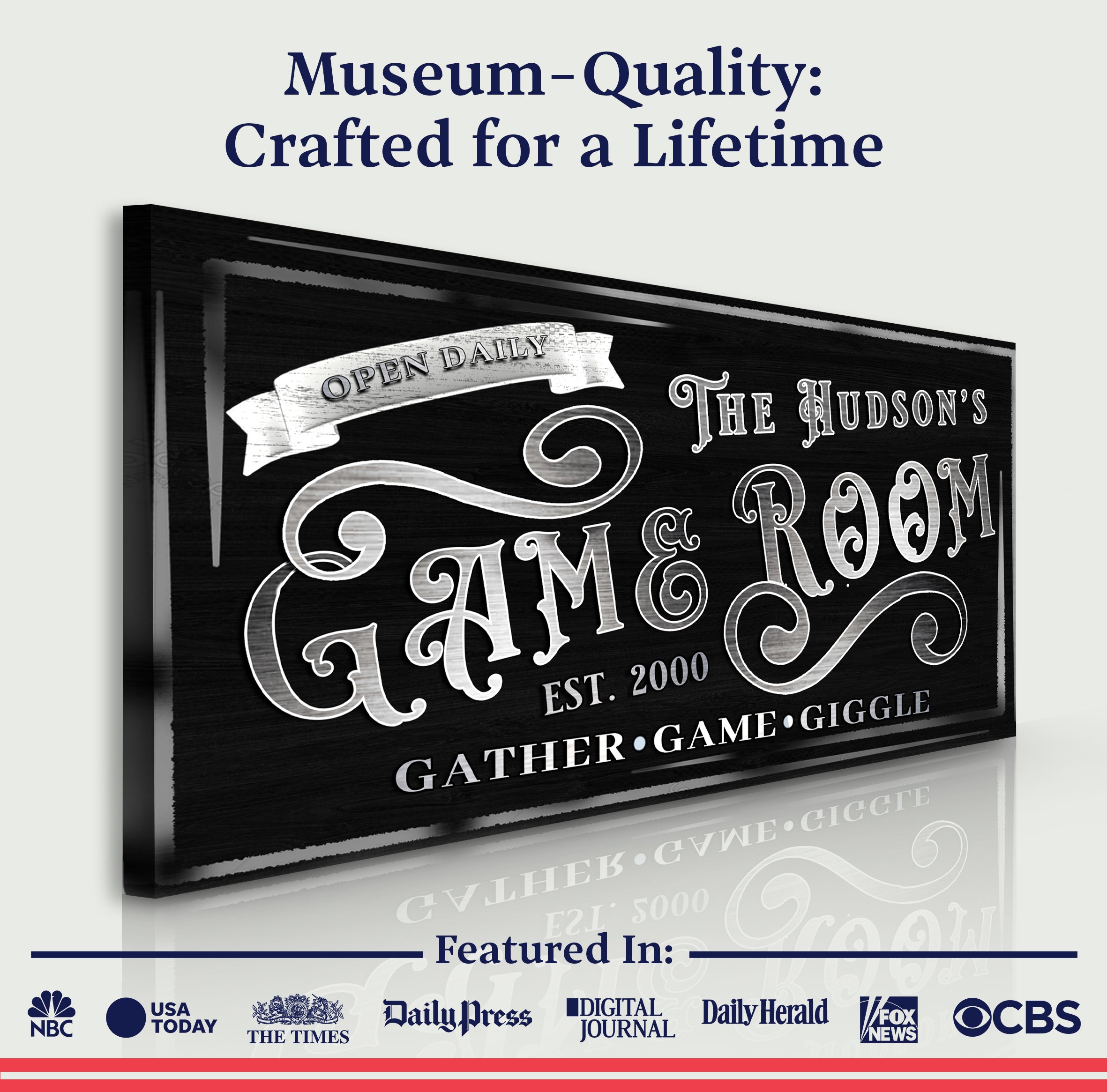Personalized Game Room Sign II on sale at MyriadMart