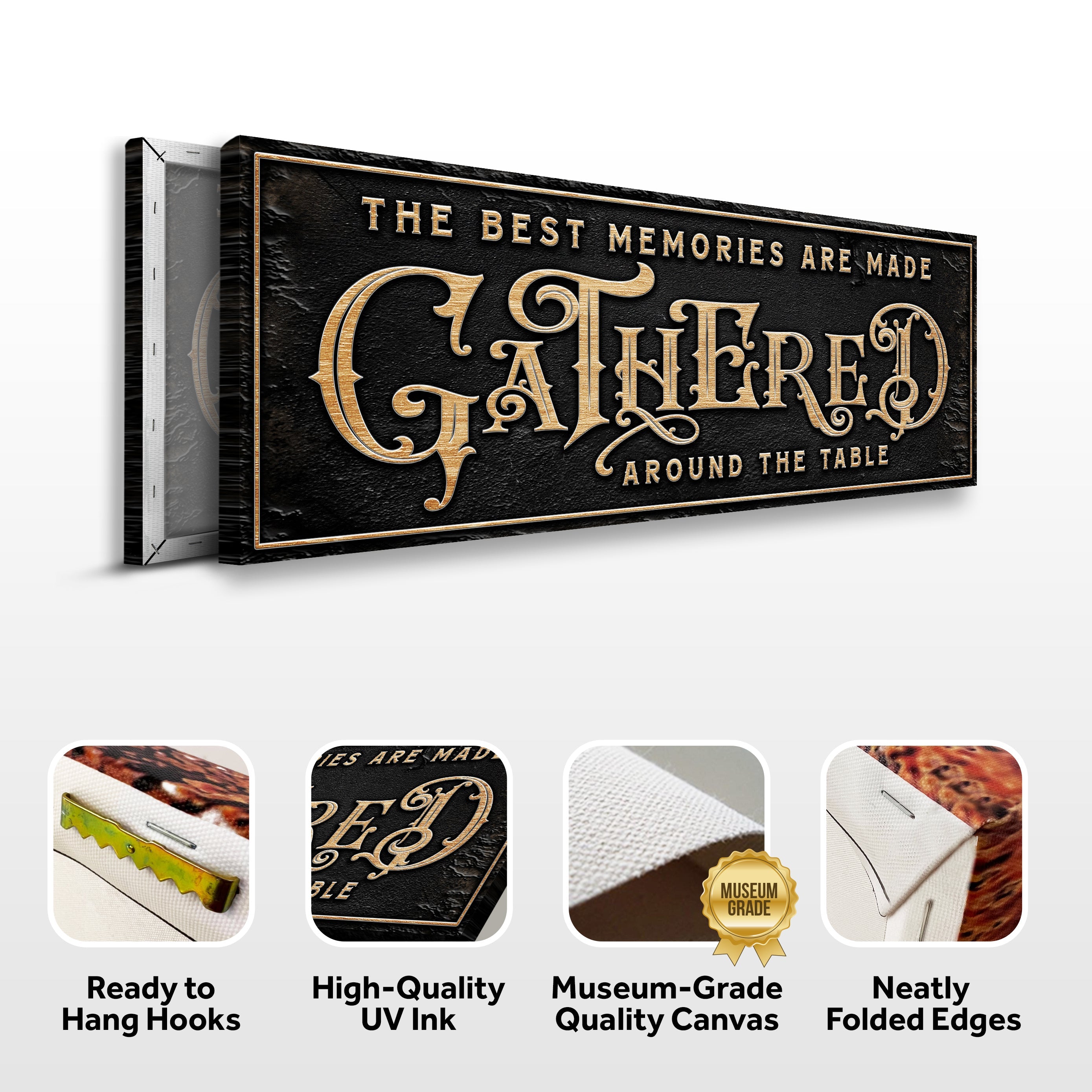 Gathered Around Table Sign on sale at MyriadMart