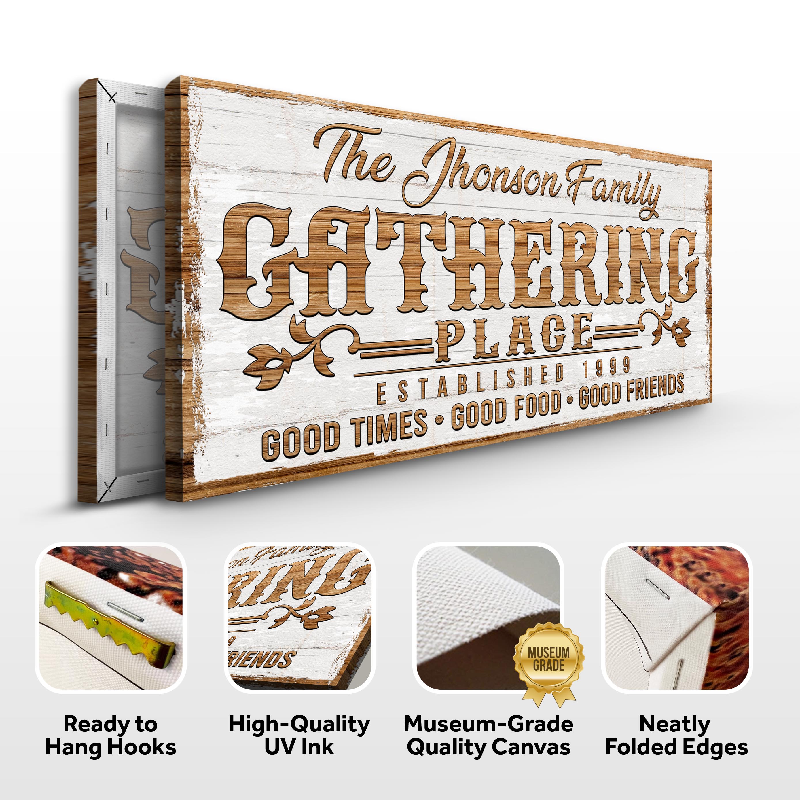 Gathering Place Personalized Sign II on sale at MyriadMart