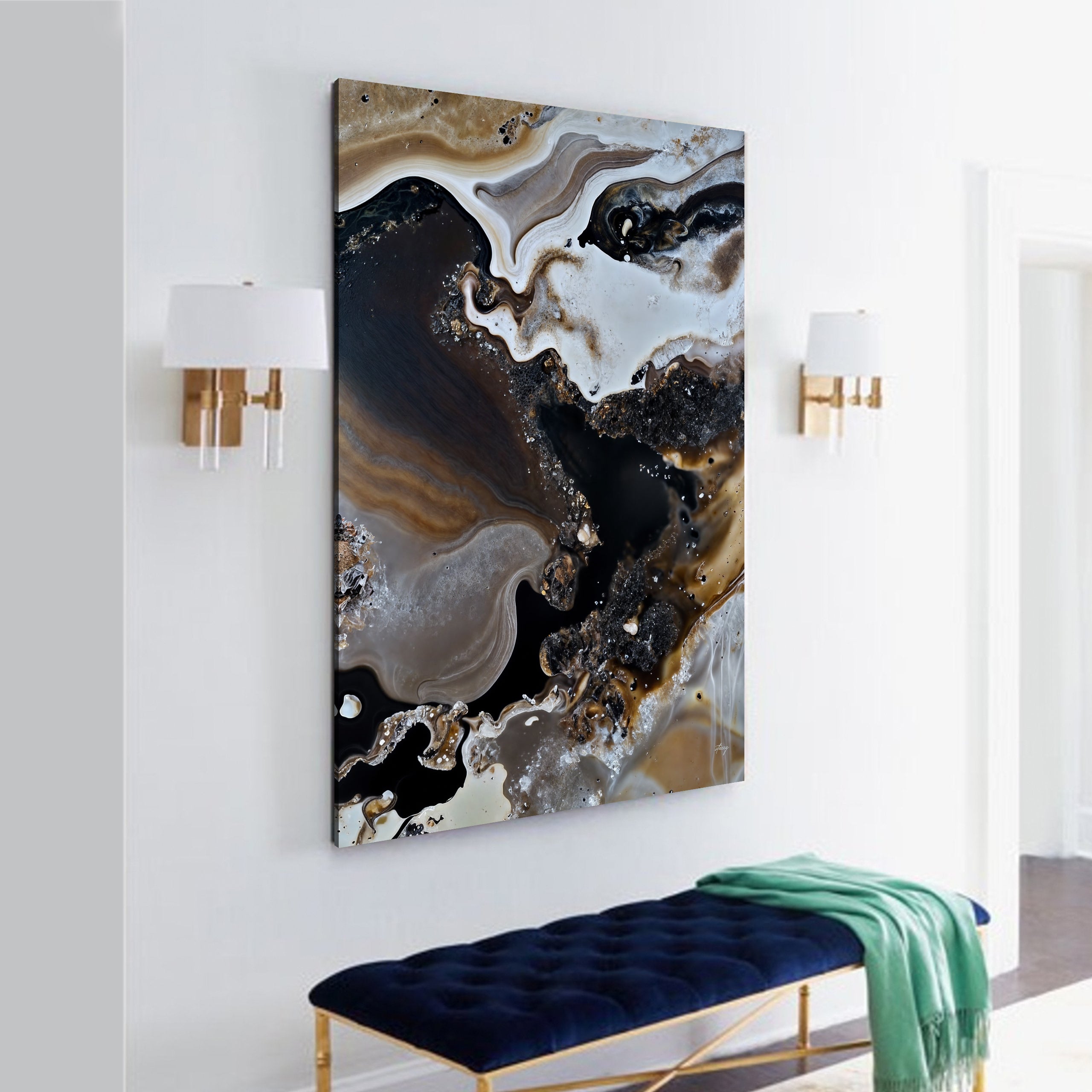 Canvas Print: "Geode Whispers III" on sale at MyriadMart