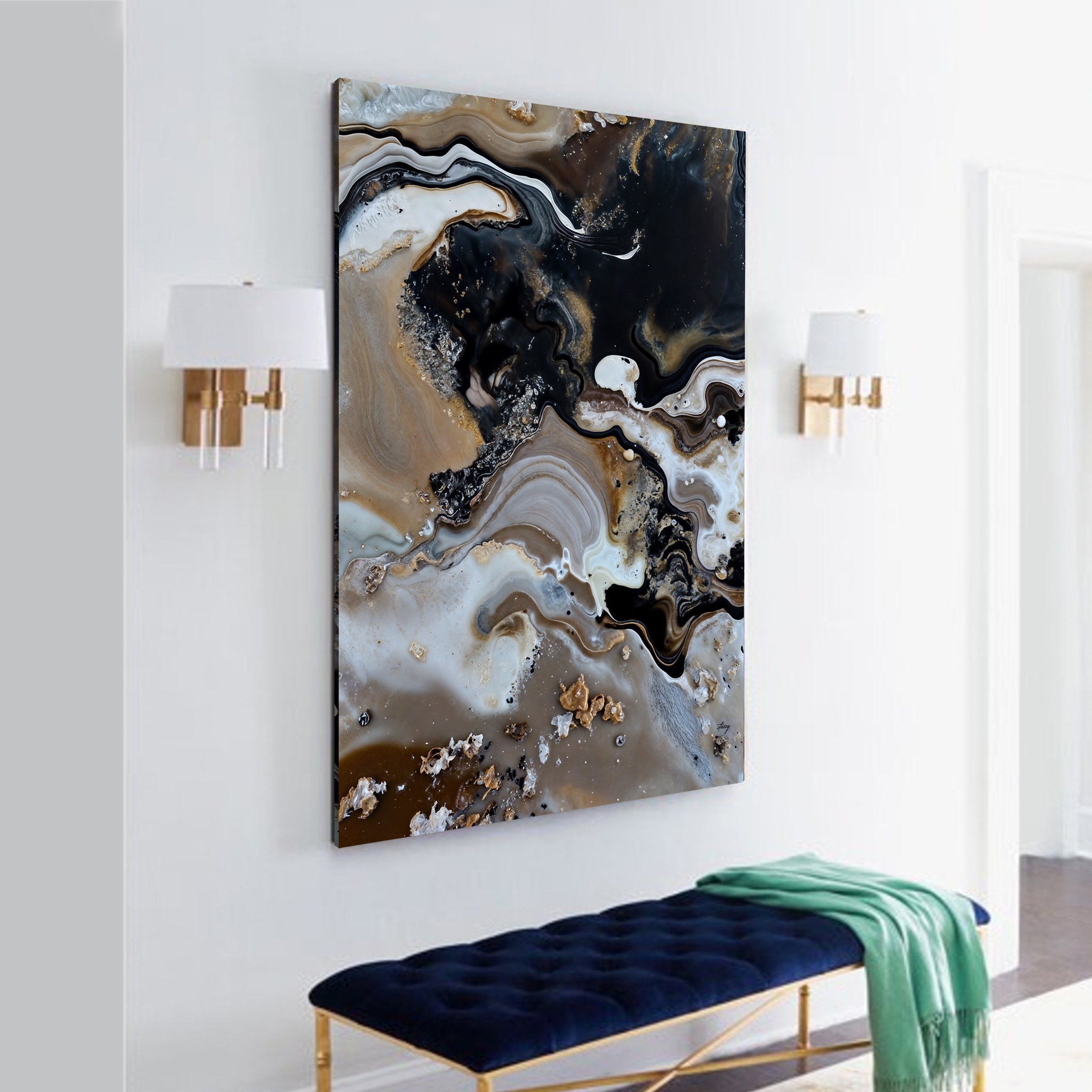 Canvas Print: "Geode Whispers" on sale at MyriadMart