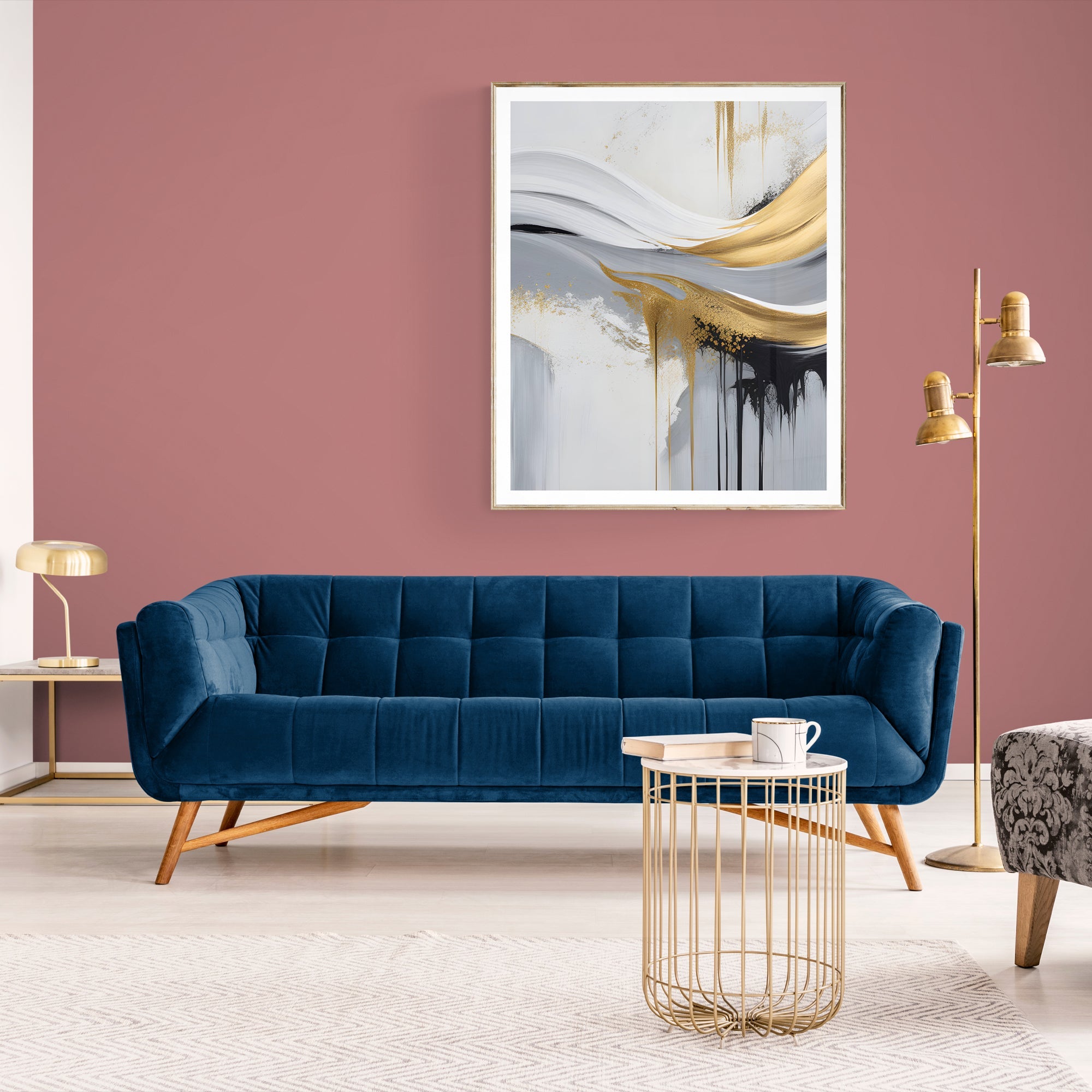 Canvas Print: "Gilded Flow" on sale at MyriadMart