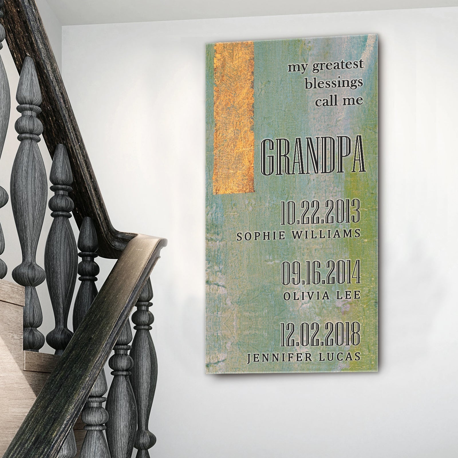 Grandfather's Name Sign on sale at MyriadMart