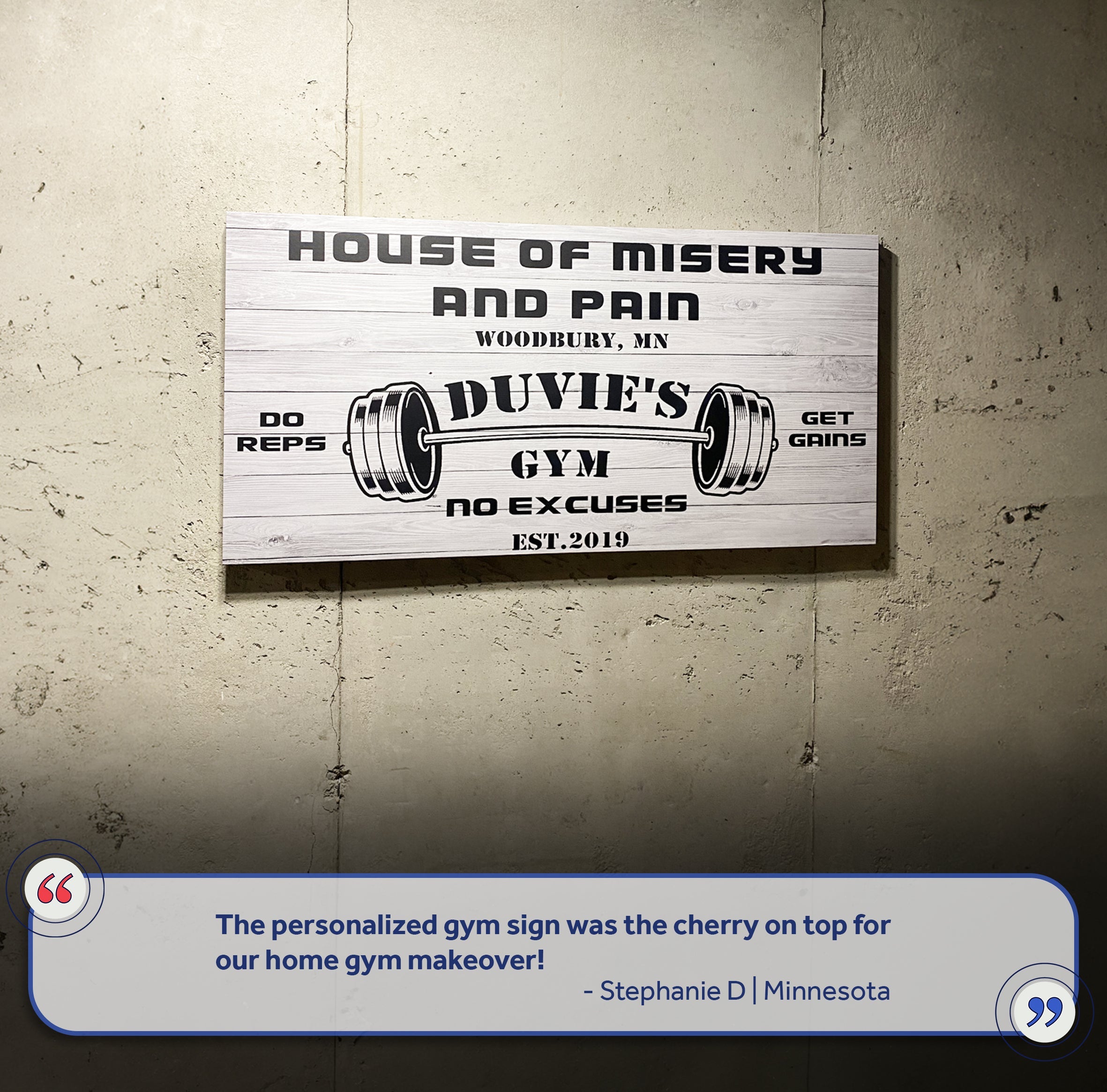 Gym Sign XIII on sale at MyriadMart