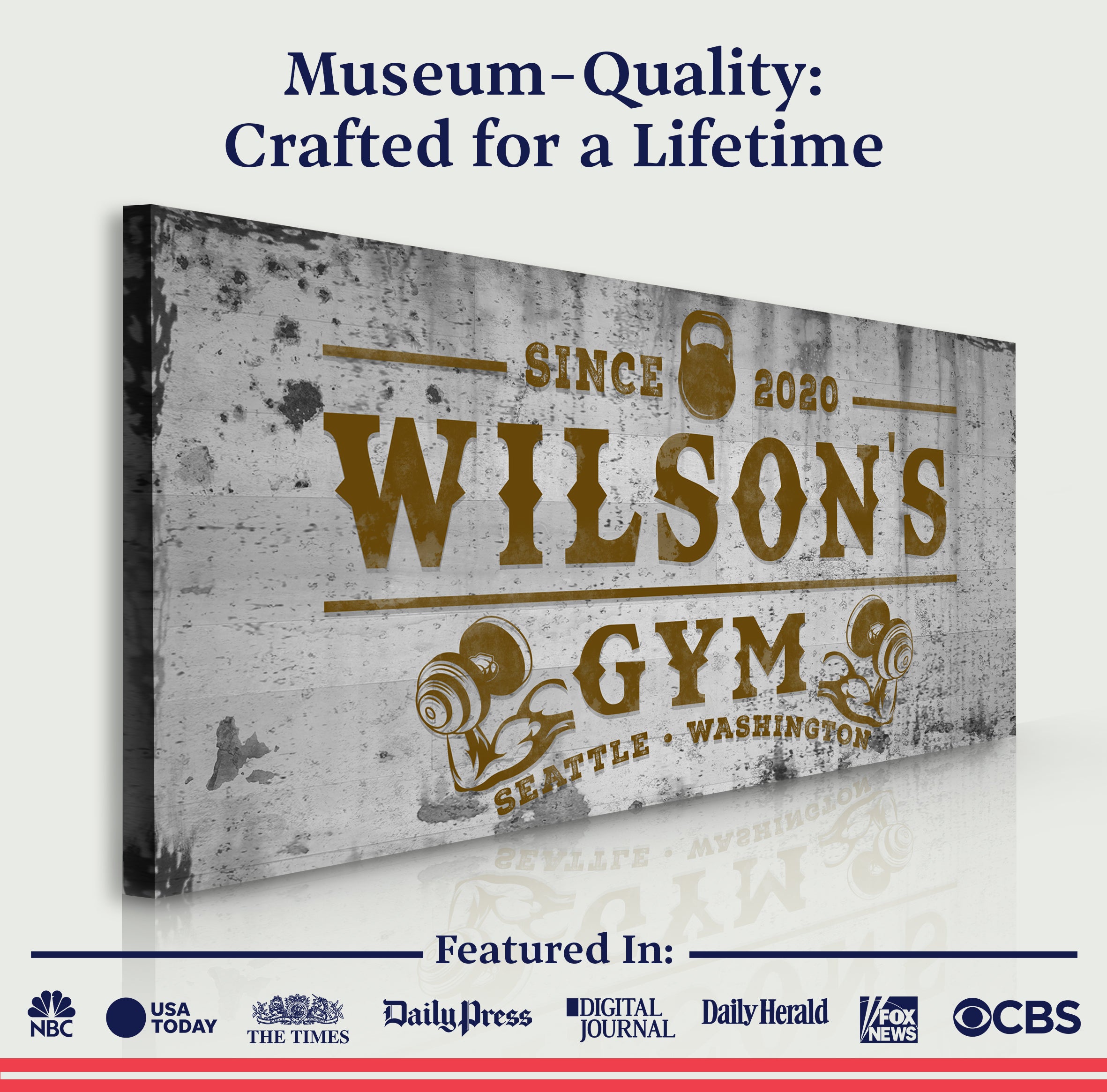 Gym Sign XV on sale at MyriadMart